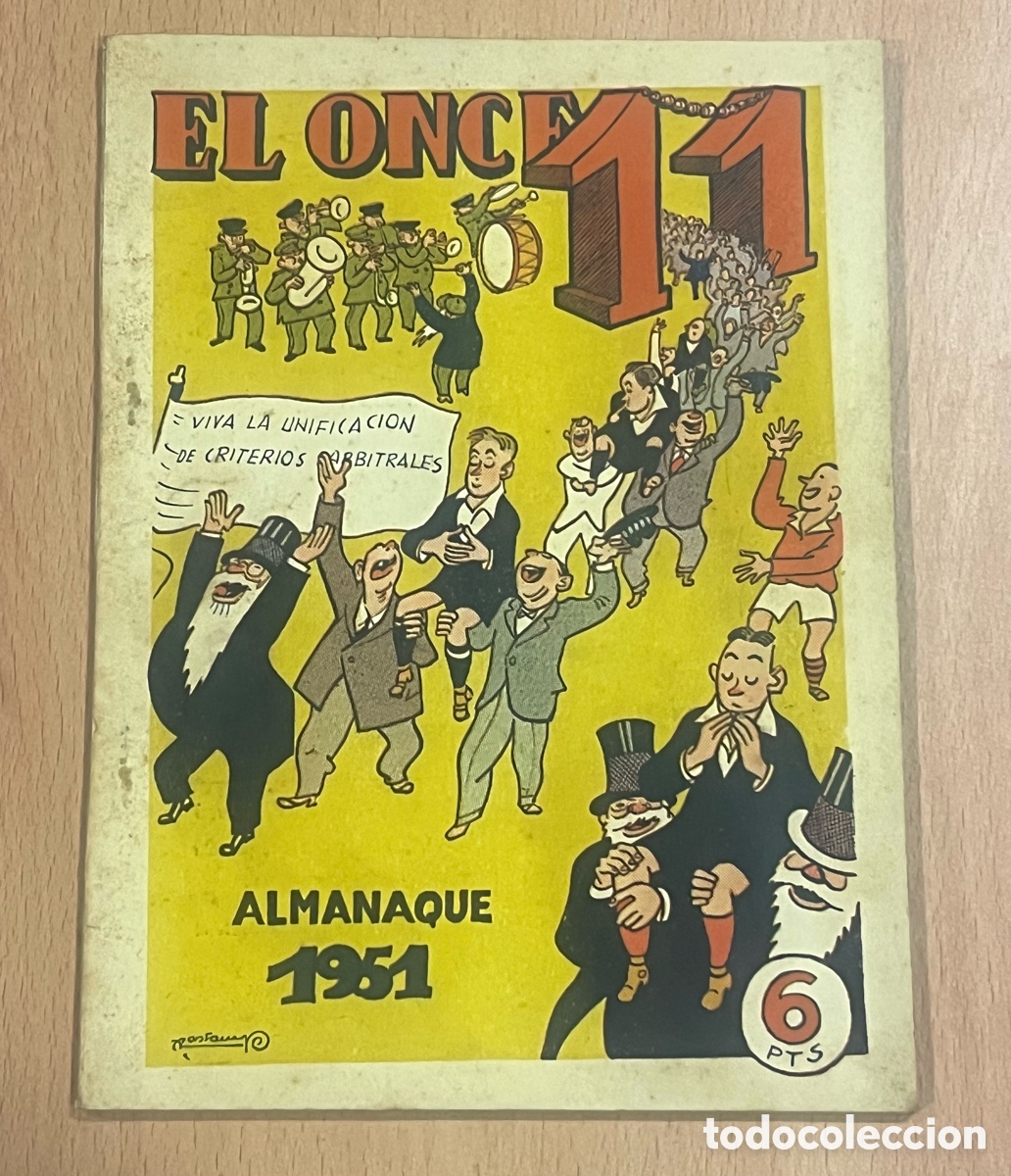 Coleccionismo deportivo: REVISTA EL ONCE 11 - ALMANAQUE 1951 - VALENTI CASTANYS