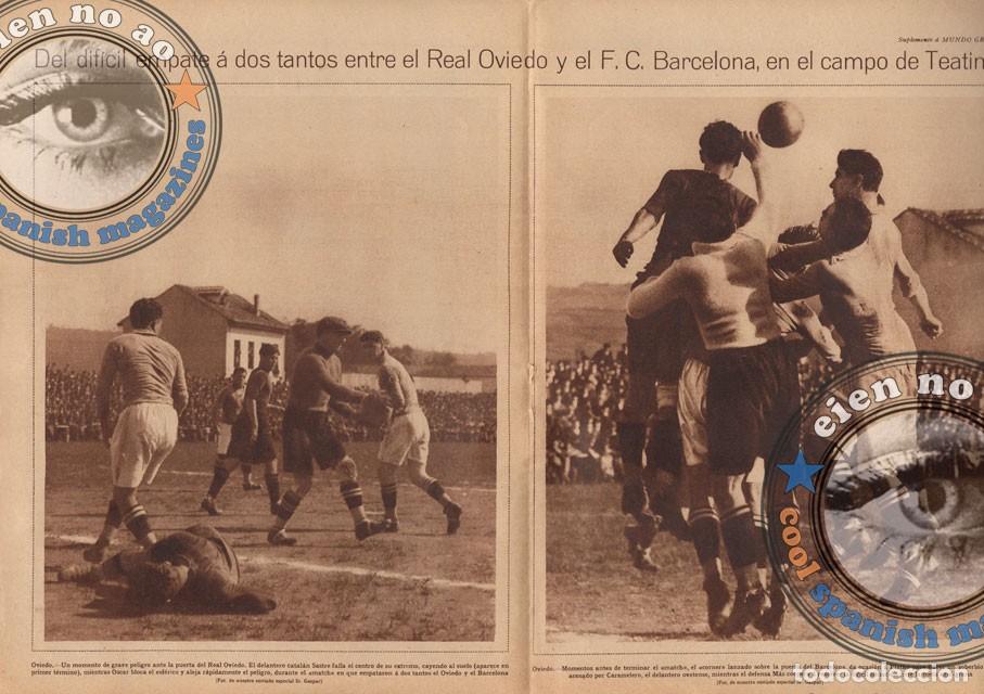 Coleccionismo deportivo: MUNDO GRAFICO 1920's ~ Real Sociedad Celta Oviedo Barcelona Valencia Real Madrid Alaves Murcia