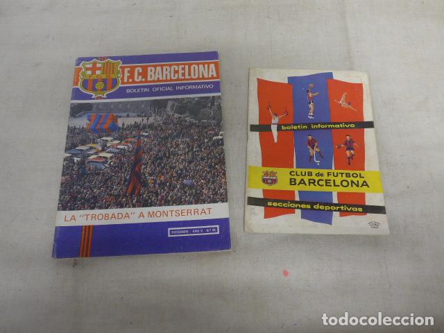 Coleccionismo deportivo: Lote 2 antiguas revistas del Futbol Club Barcelona, boletin informativo, 1959 y 1974, bar&ccedil;a