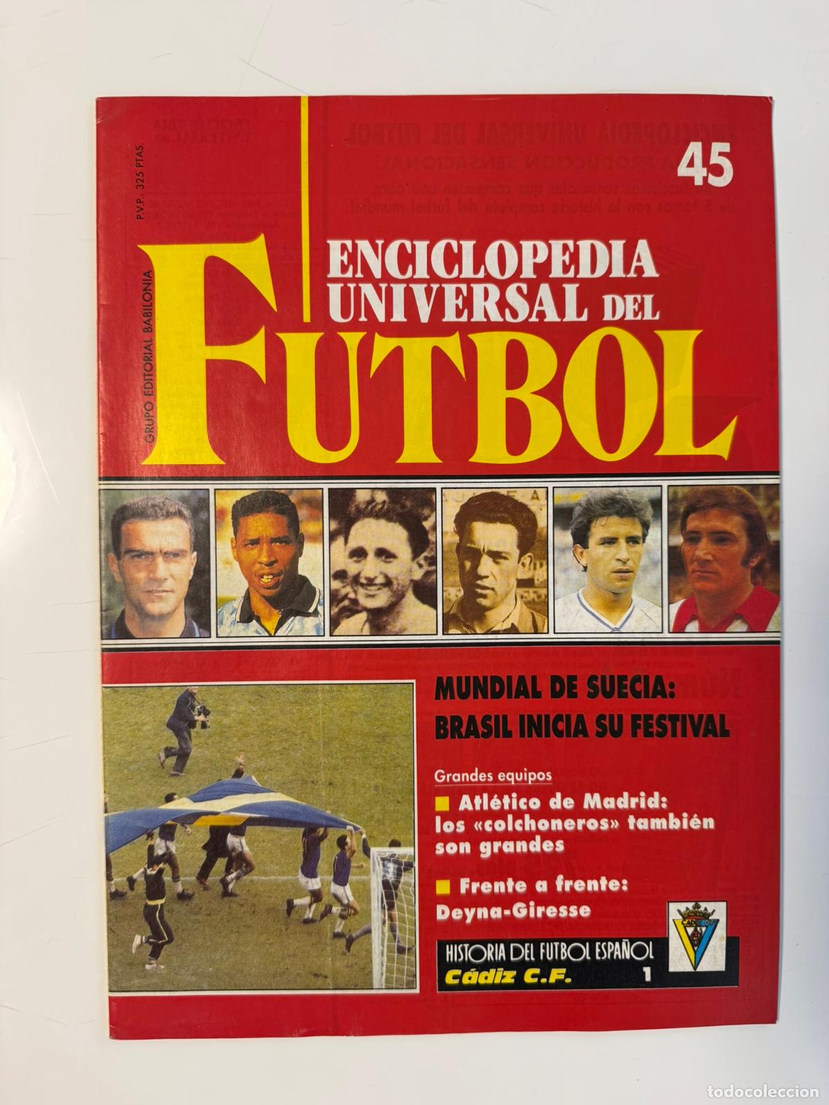 Coleccionismo deportivo: Enciclopedia Universal del F&uacute;tbol n&ordm; 45 (1991&ndash;92) &ndash; Fasc&iacute;culo completo con p&oacute;ster del Villareal Club