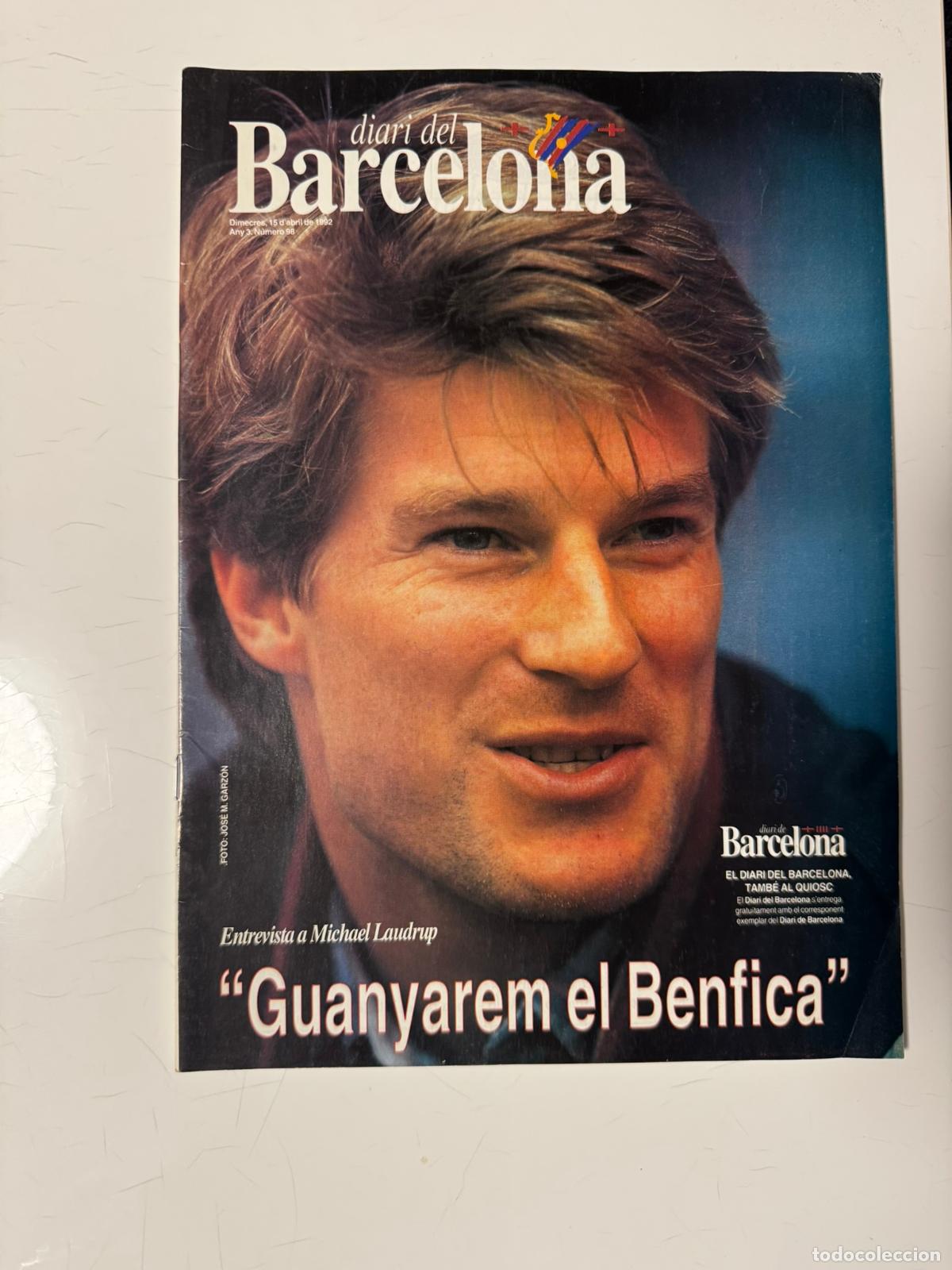 Collezionismo sportivo: Diari del Barcelona &ndash; N&uacute;mero 98 &ndash; Mi&eacute;rcoles, 15 de abril de 1992