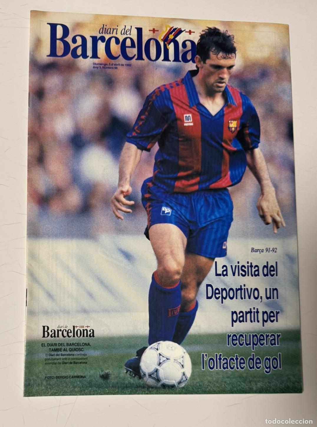 Collezionismo sportivo: Diari del Barcelona &ndash; N&uacute;mero 96 &ndash; Domingo, 5 de abril de 1992