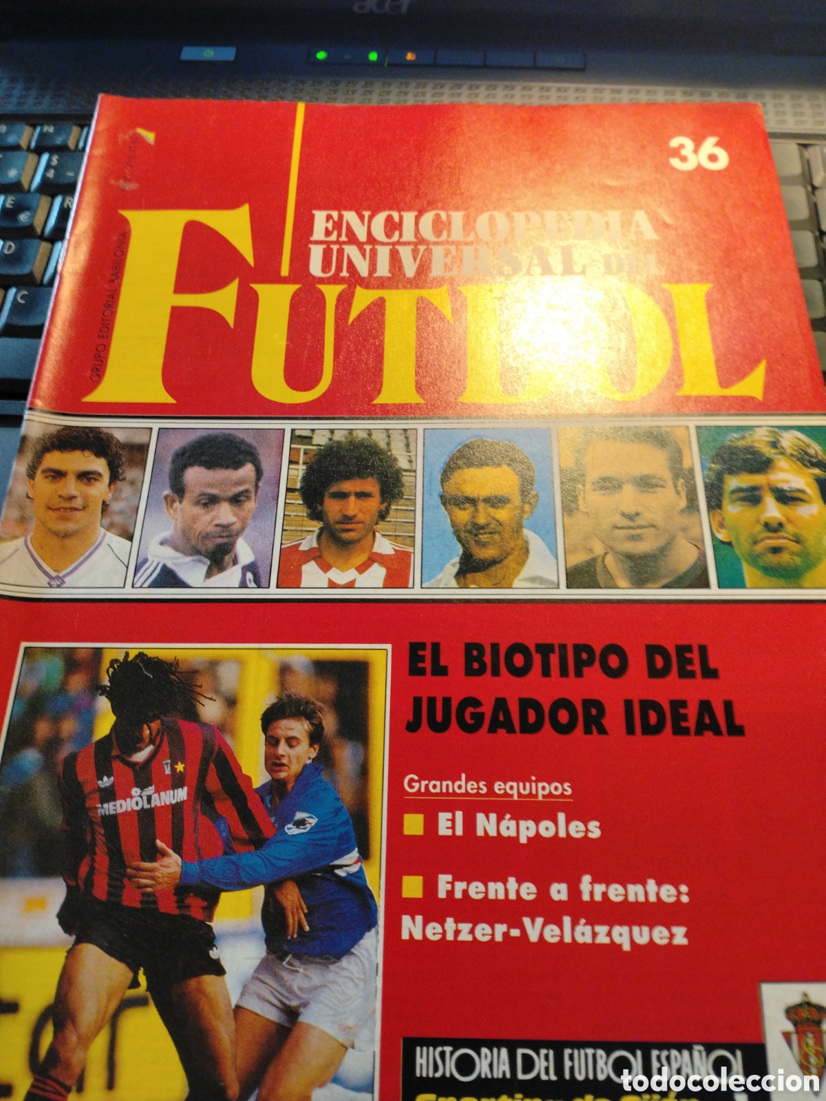 Coleccionismo deportivo: ENCICLOPEDIA UNIVERSAL DE FUTBOL - FASC&Iacute;CULO 35 - EDITORIAL BABILONIA 1991 - SIN POSTER.