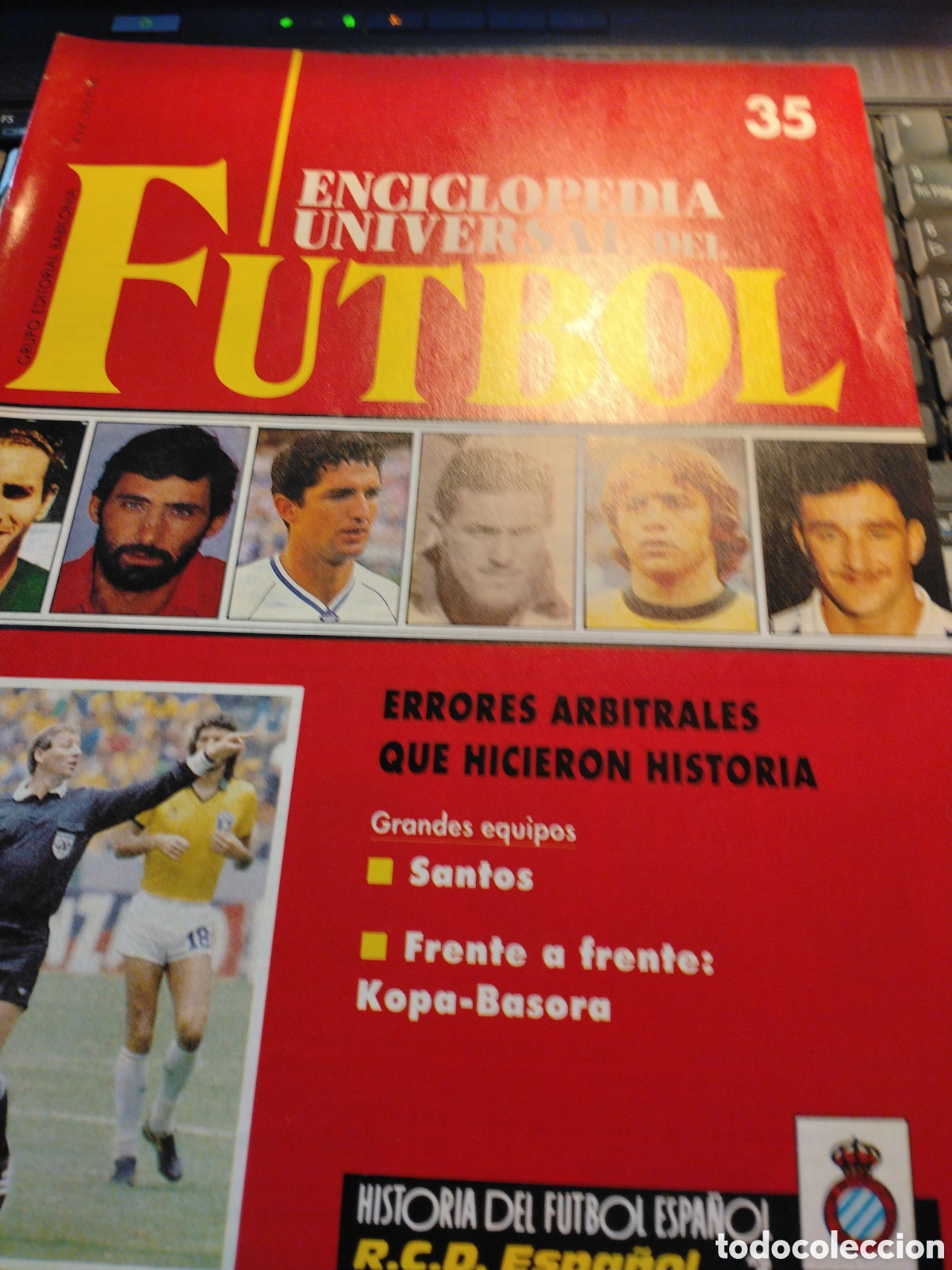 Coleccionismo deportivo: ENCICLOPEDIA UNIVERSAL DE FUTBOL - FASC&Iacute;CULO 34 - EDITORIAL BABILONIA 1991 - SIN POSTER.