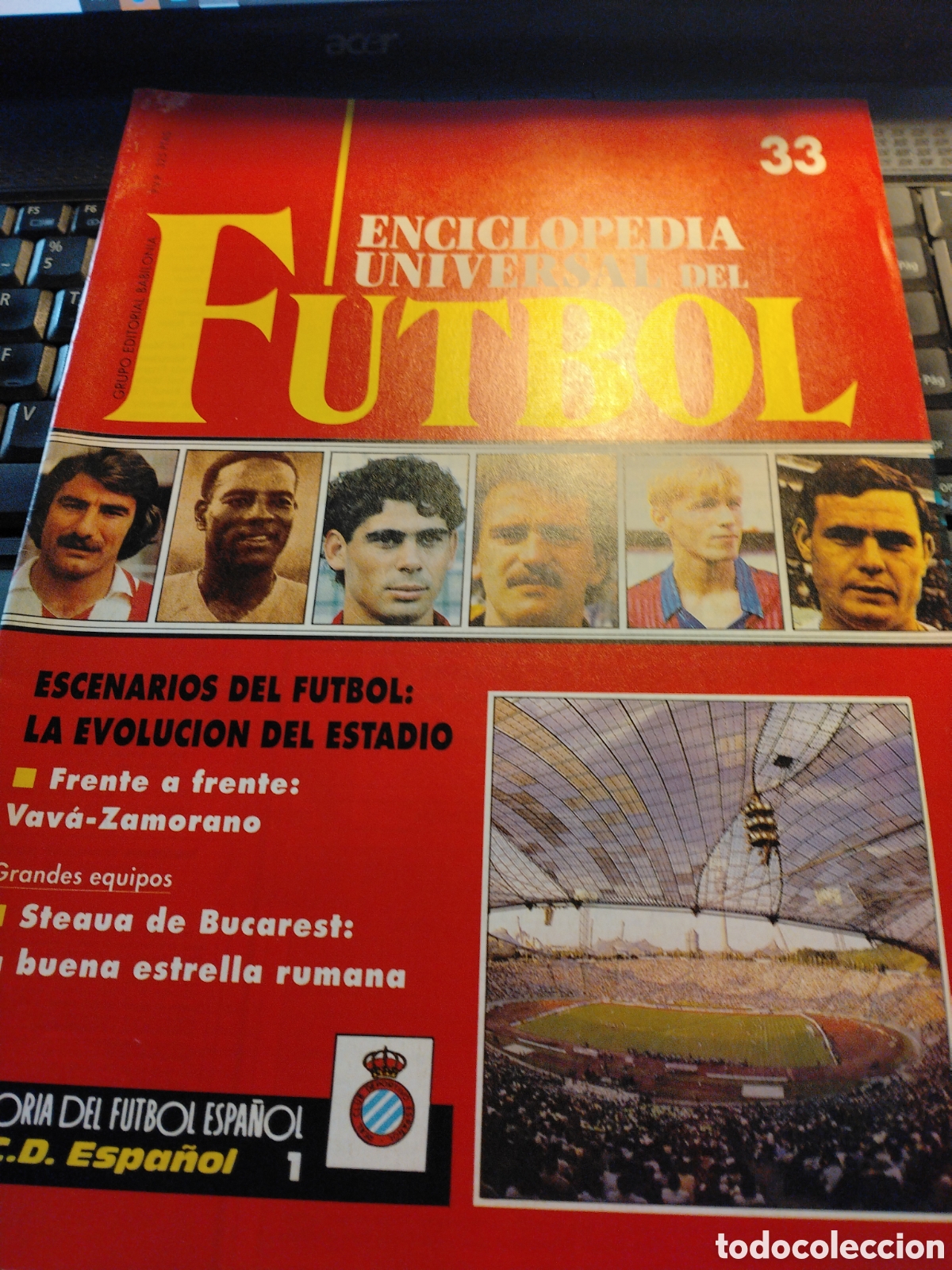 Coleccionismo deportivo: ENCICLOPEDIA UNIVERSAL DE FUTBOL - FASC&Iacute;CULO 32 - EDITORIAL BABILONIA 1991 - SIN POSTER.