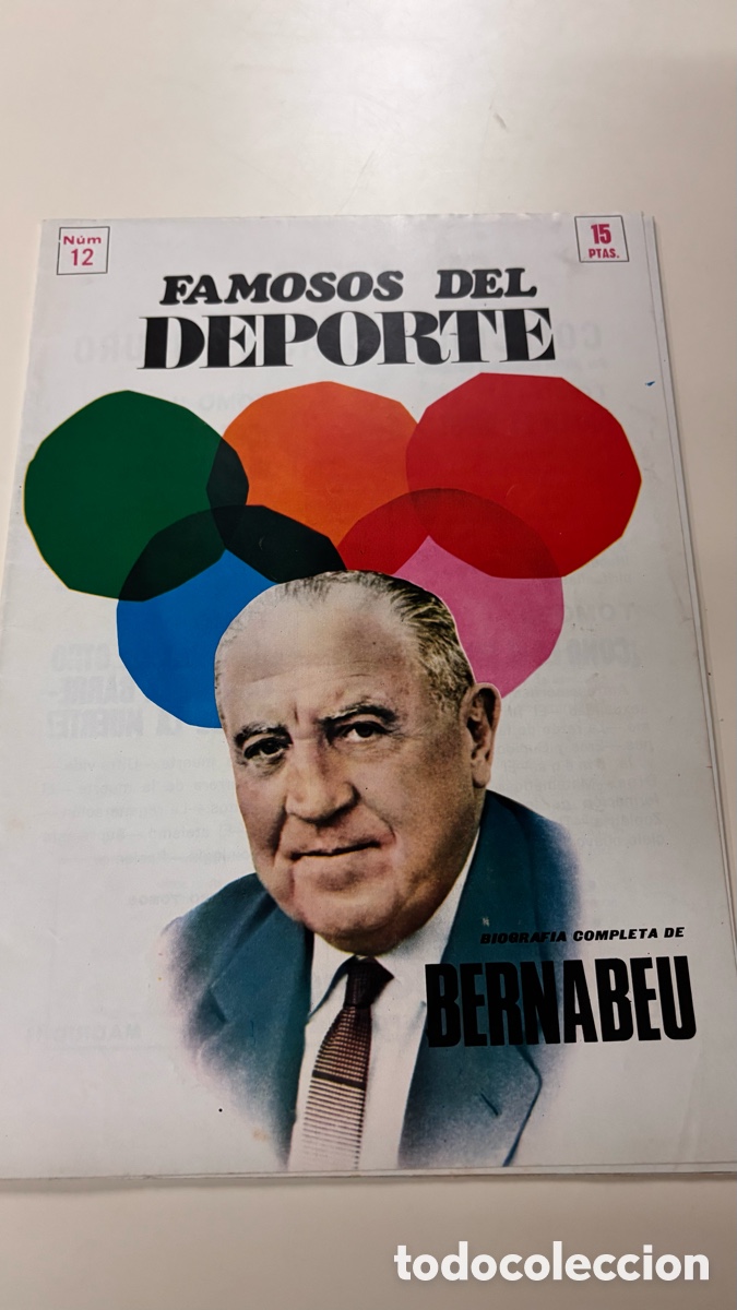 Coleccionismo deportivo: Revista Famosos del Deporte . Santiago Bernab&eacute;u