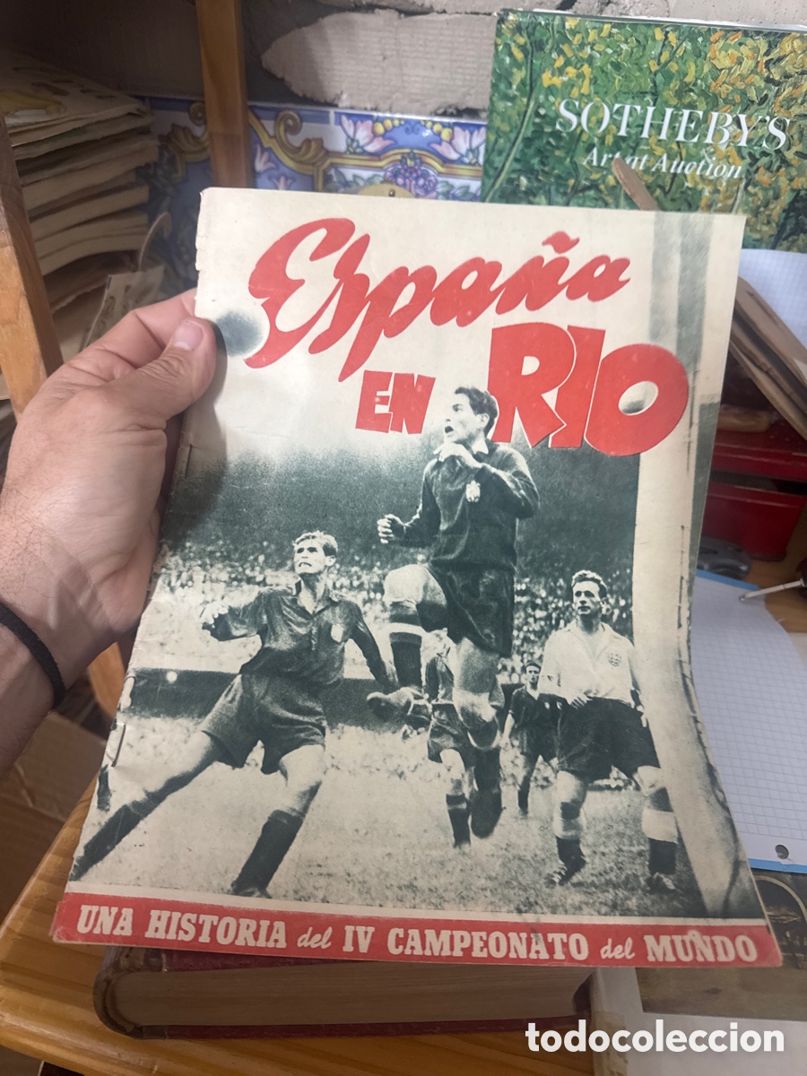 Collezionismo sportivo: ANTIGUA PUBLICACI&Oacute;N, CAMPEONATO MUNDIAL DE FUTBOL , BRASIL 1950, ESPA&Ntilde;A EN R&Iacute;O , VER FOTOS