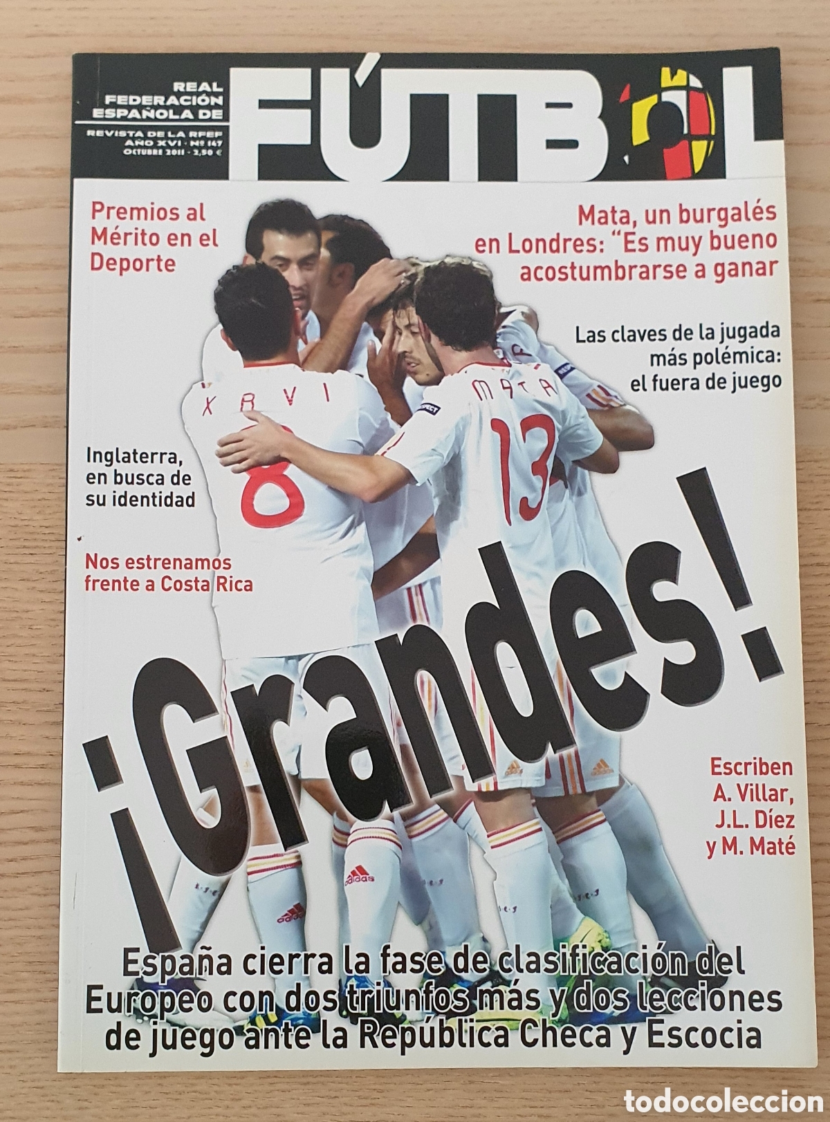 Sports collectibles: Revista RFEF octubre 2011