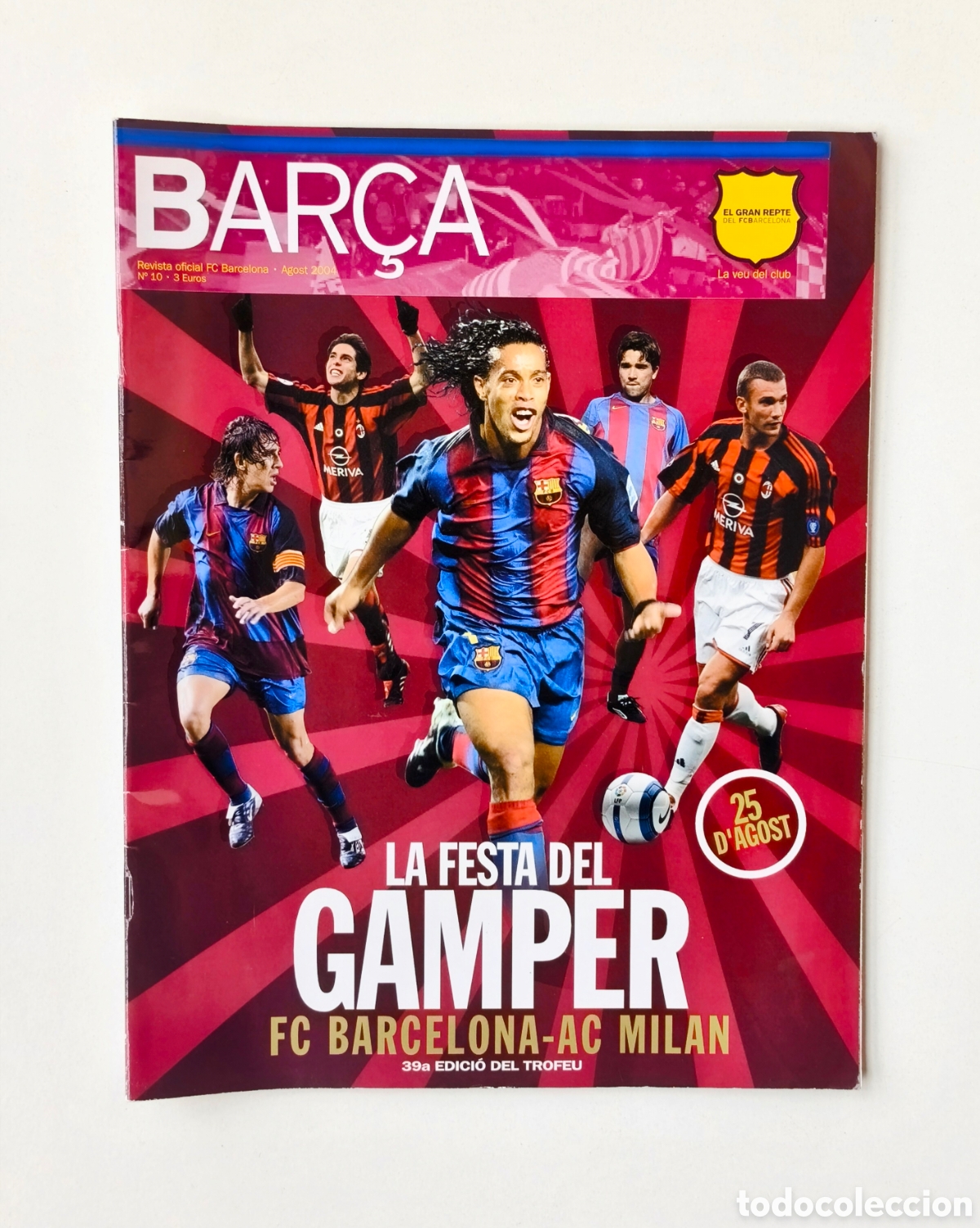Collezionismo sportivo: GAMPER BAR&Ccedil;A MILAN REVISTA OFICIAL DEL BARCELONA