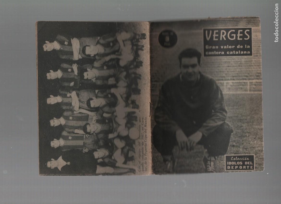 Coleccionismo deportivo: COLECCION IDOLOS DEL DEPORTE, N&ordm; 90. VERGES. JUGADOR DEL C.F. BARCELONA