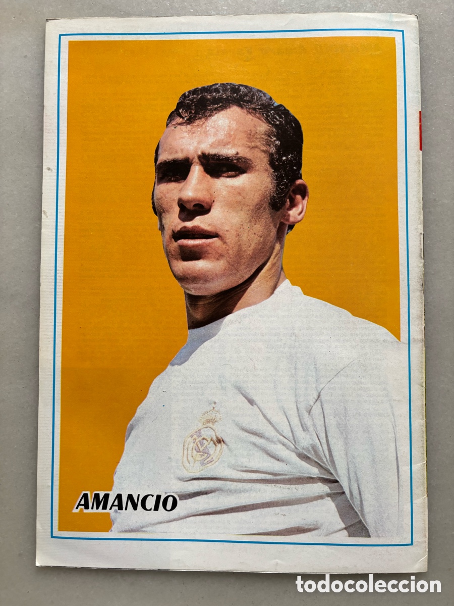 Coleccionismo deportivo: Revista de f&uacute;tbol historia de la copa Amancio Real Madrid, 1962