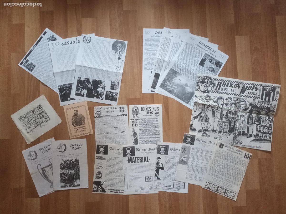 Coleccionismo deportivo: LOTE BOIXOS NOIS, CASUALS. Bar&ccedil;a BARCELONA ULTRAS HOOLIGANS FUTBOL