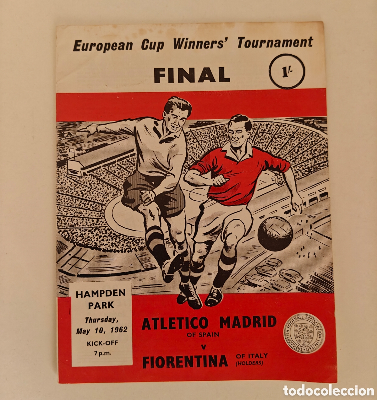 Coleccionismo deportivo: Programa final Atl&eacute;tico Madrid VS Florentina 1962