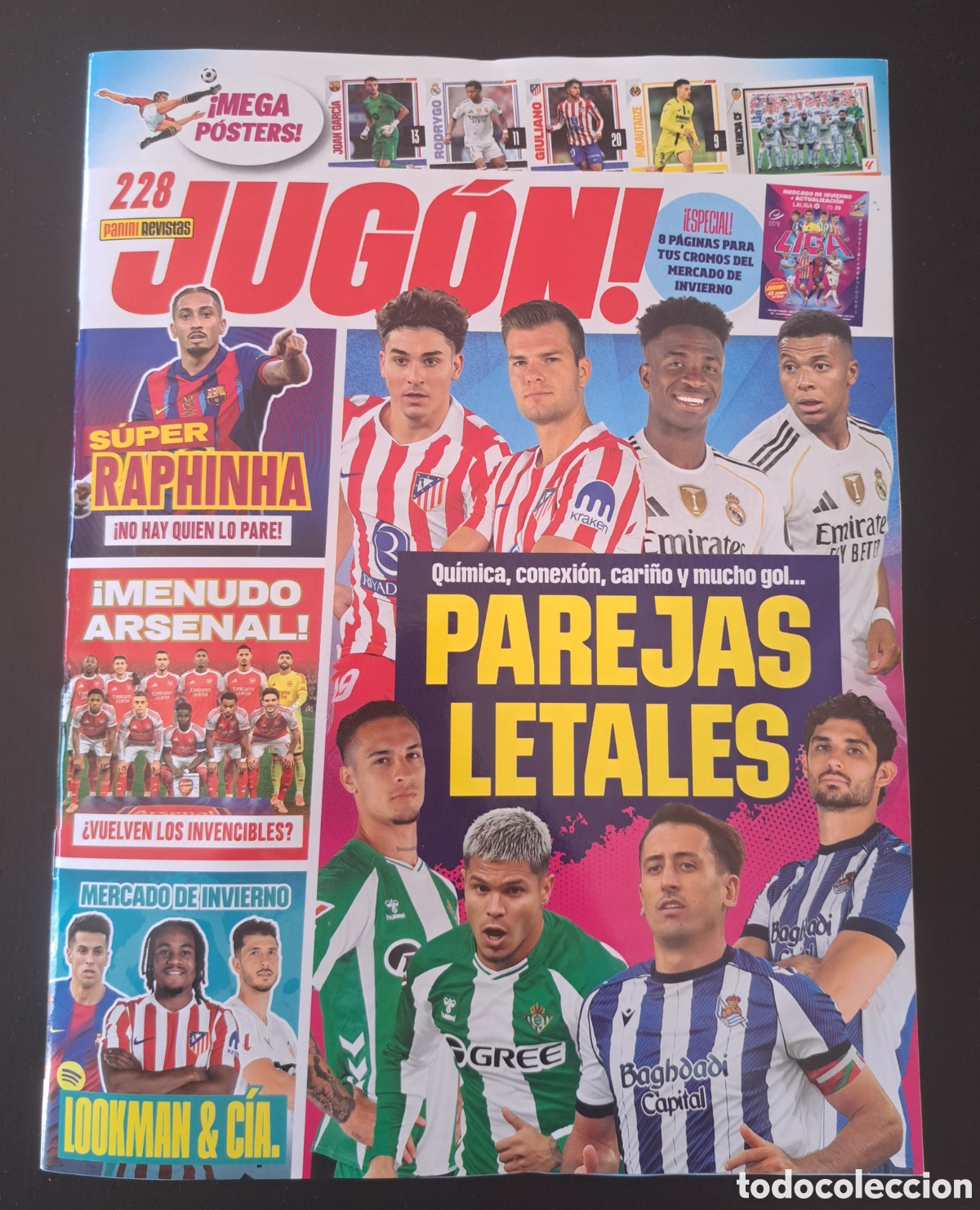 Coleccionismo deportivo: Revista Jug&oacute;n N&deg; 228 con Posters y sin cromos