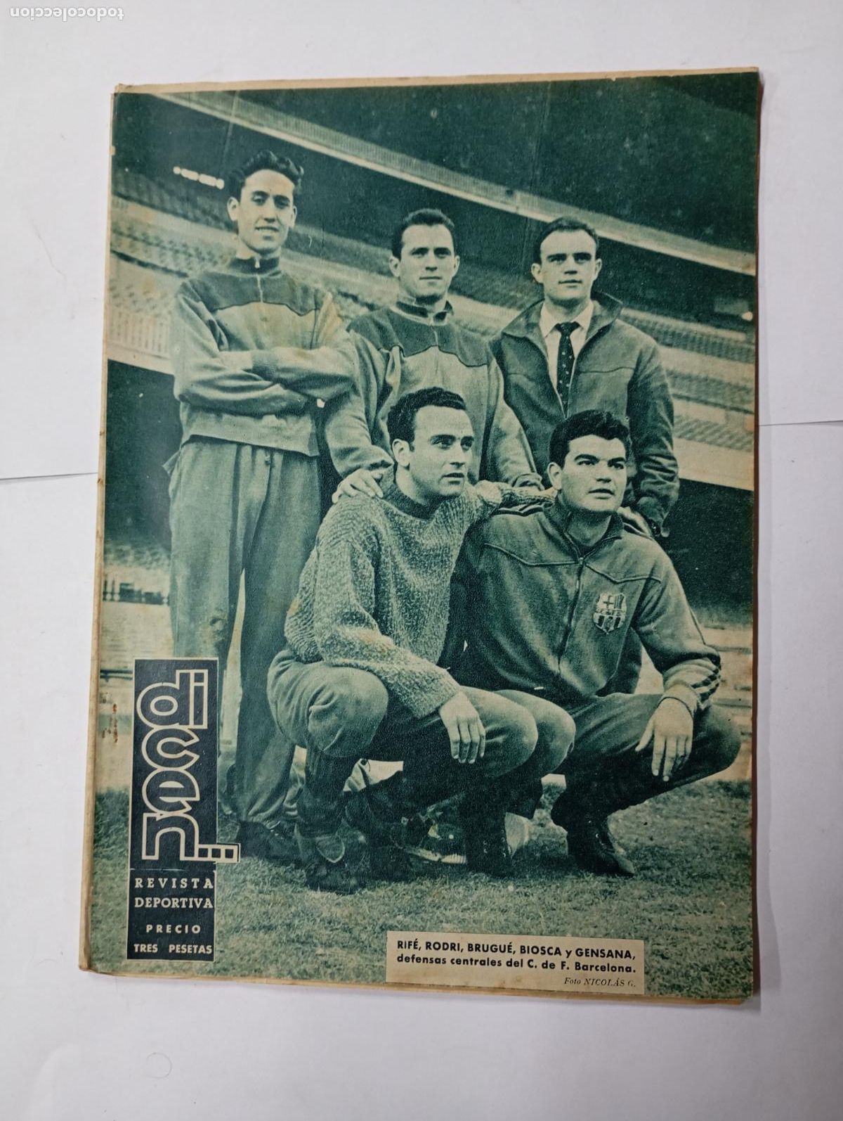 Coleccionismo deportivo: DICEN... REVISTA DEPORTIVA. RIFE, RODRIGO, BRUGUE. F.C. BARCELONA. TDKR71
