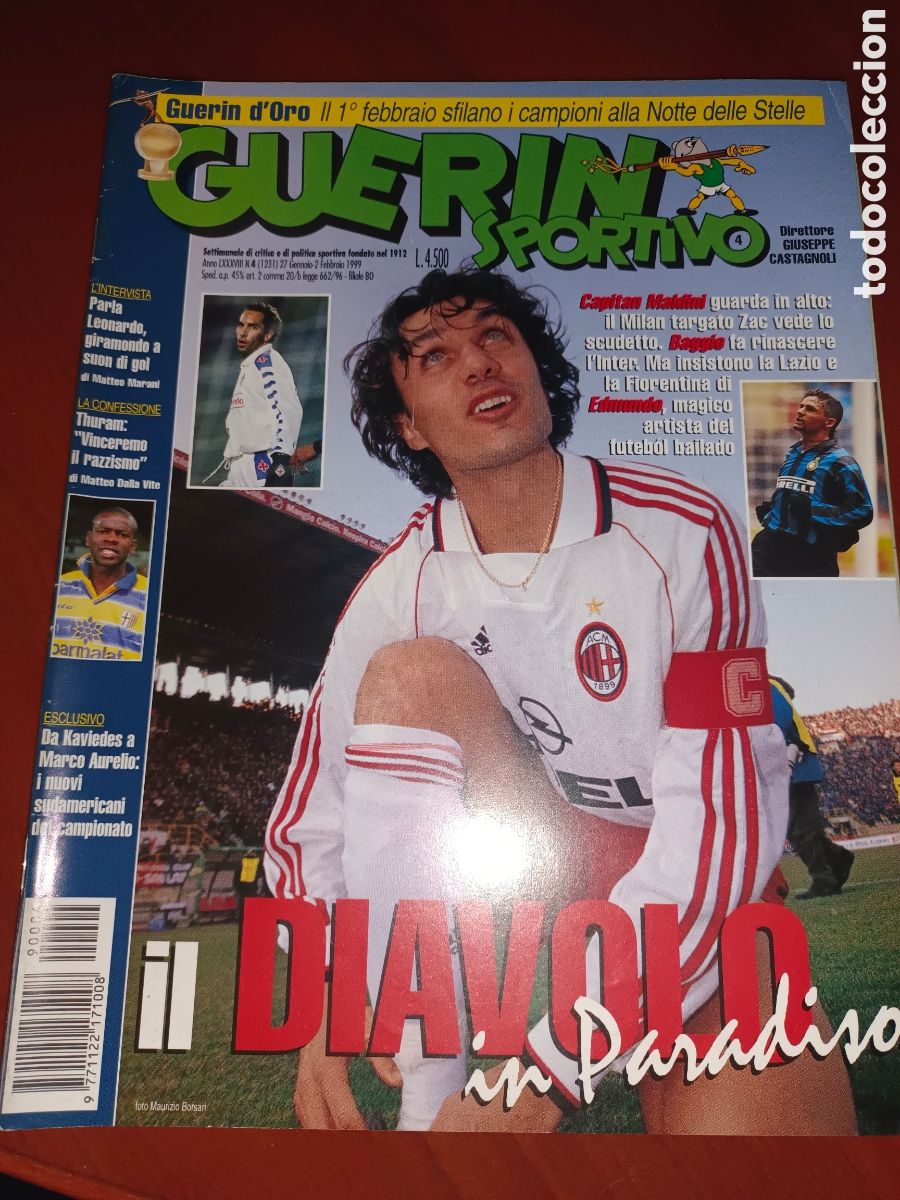 Coleccionismo deportivo: REVISTA FUTBOL ITALIA GUERIN SPORTIVO.N&deg;4. 1999. EXCELENTE. 100 PAGINAS