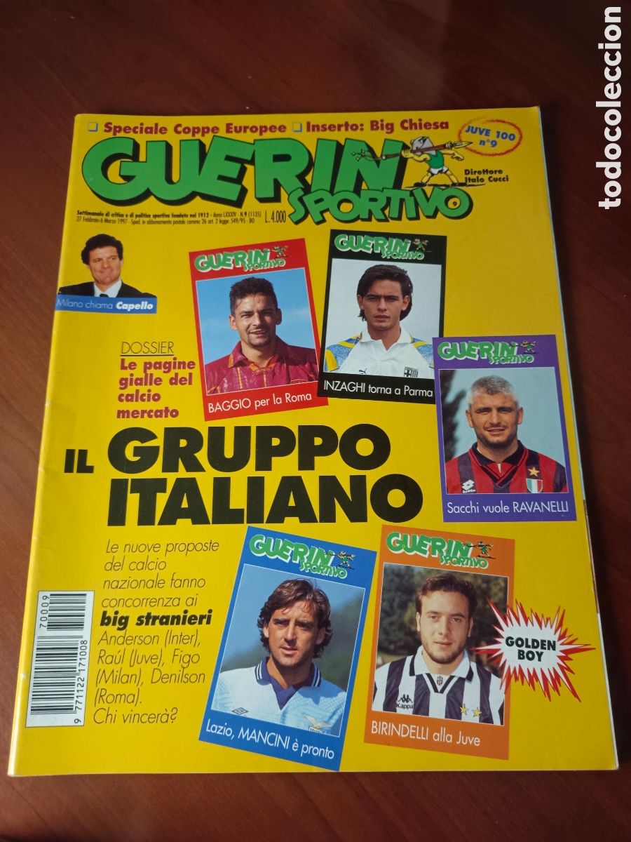 Coleccionismo deportivo: REVISTA FUTBOL ITALIA GUERIN SPORTIVO.N&deg;9 1997. 100 PAGINAS. EXCELENTE. SIN INSERTO JUVENTUS