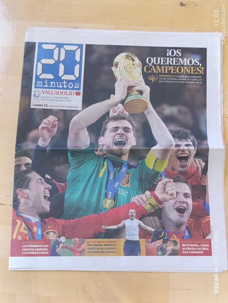 Collectionnisme sportif: Os queremos campeones.Mundial Sudafrica.