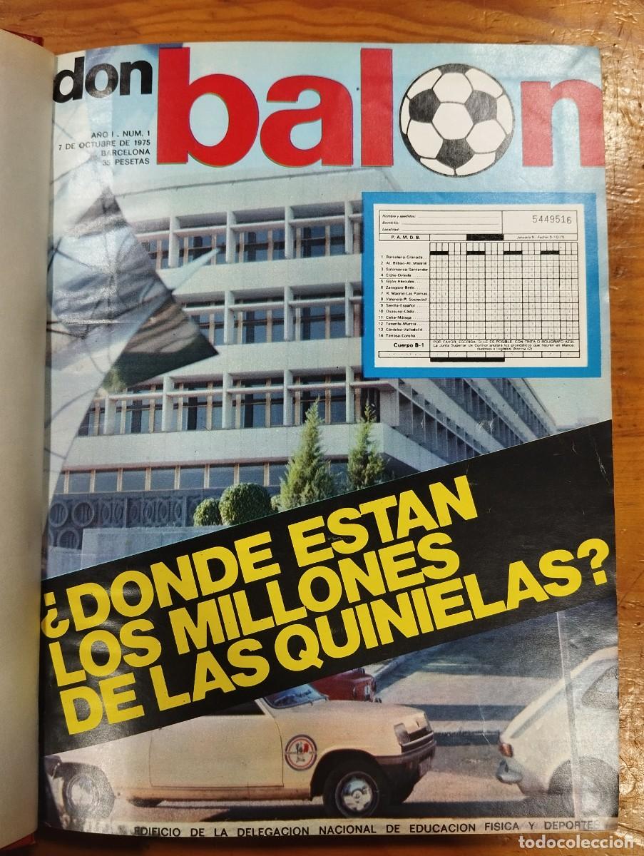 Collezionismo sportivo: REVISTA DON BAL&Oacute;N ENCUADERNADA NUMERO 1 UNO AL 12 DOCE.