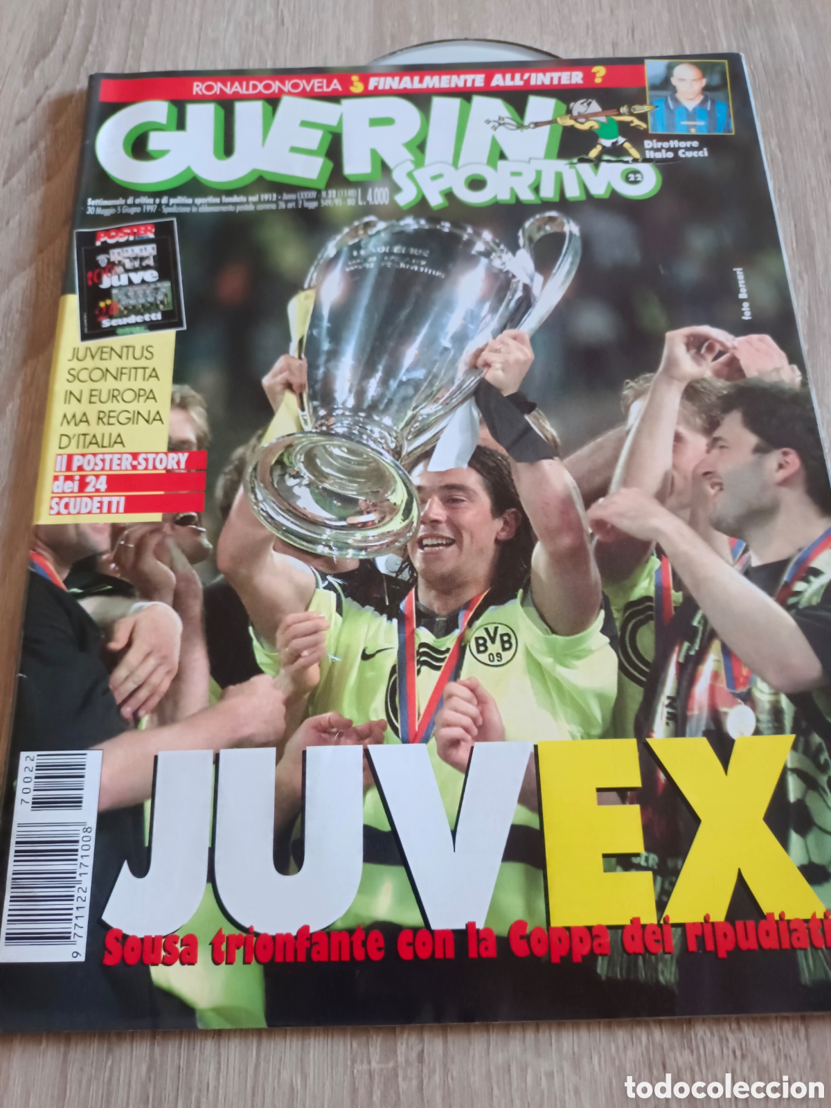 Collezionismo sportivo: REVISTA FUTBOL ITALIA GUERIN SPORTIVO.N&deg;22. 1997. 100 PAGINAS. NO INCLUYE POSTER. EXCELENTE ESTADO