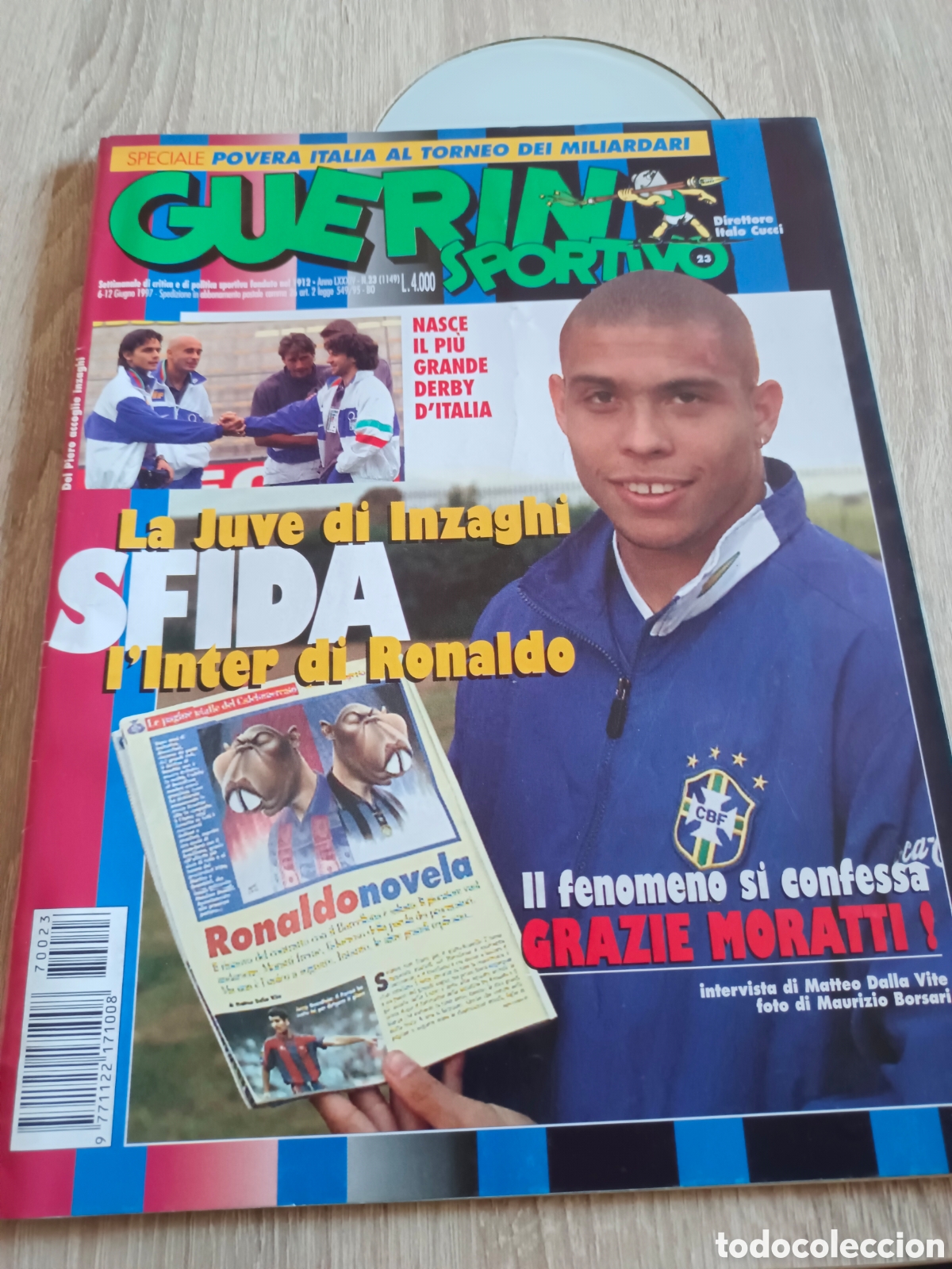 Collezionismo sportivo: REVISTA FUTBOL ITALIA GUERIN SPORTIVO.N&deg;23. 1997. 100 PAGINAS. EXCELENTE ESTADO