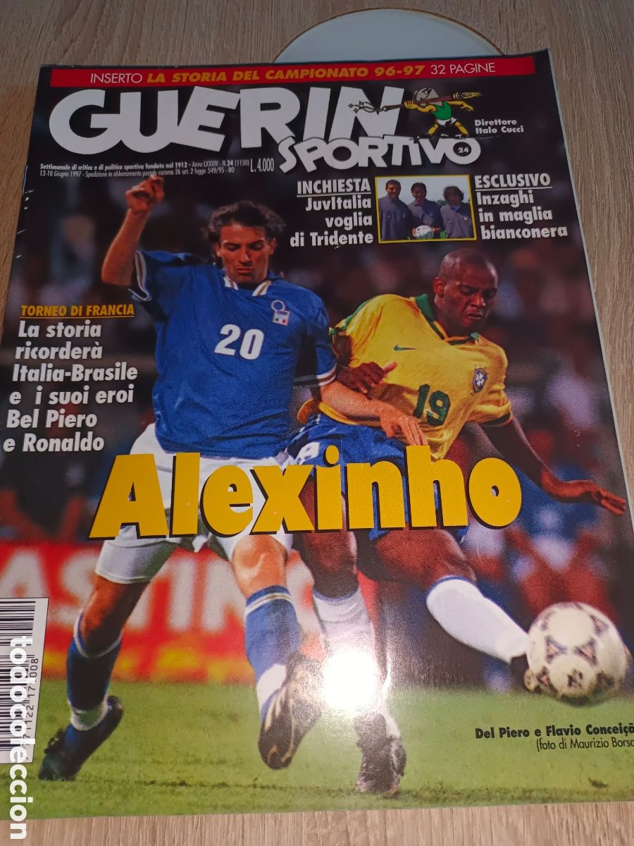 Collezionismo sportivo: REVISTA FUTBOL ITALIA GUERIN SPORTIVO.N&deg;24. 1997. 100 PAGINAS. EXCELENTE ESTADO