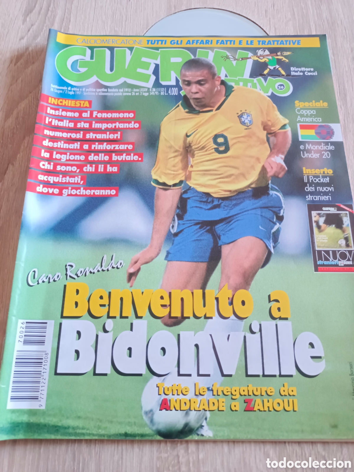 Coleccionismo deportivo: REVISTA FUTBOL ITALIA GUERIN SPORTIVO.N&deg;26. 1997. 84 PAGINAS. EXCELENTE ESTADO