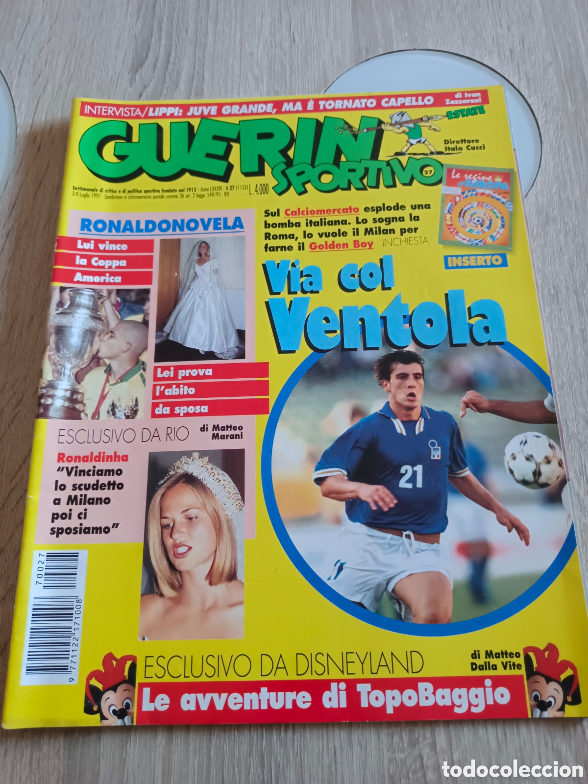 Collezionismo sportivo: REVISTA FUTBOL ITALIA GUERIN SPORTIVO.N&deg;27. 1997. 84 PAGINAS. EXCELENTE ESTADO