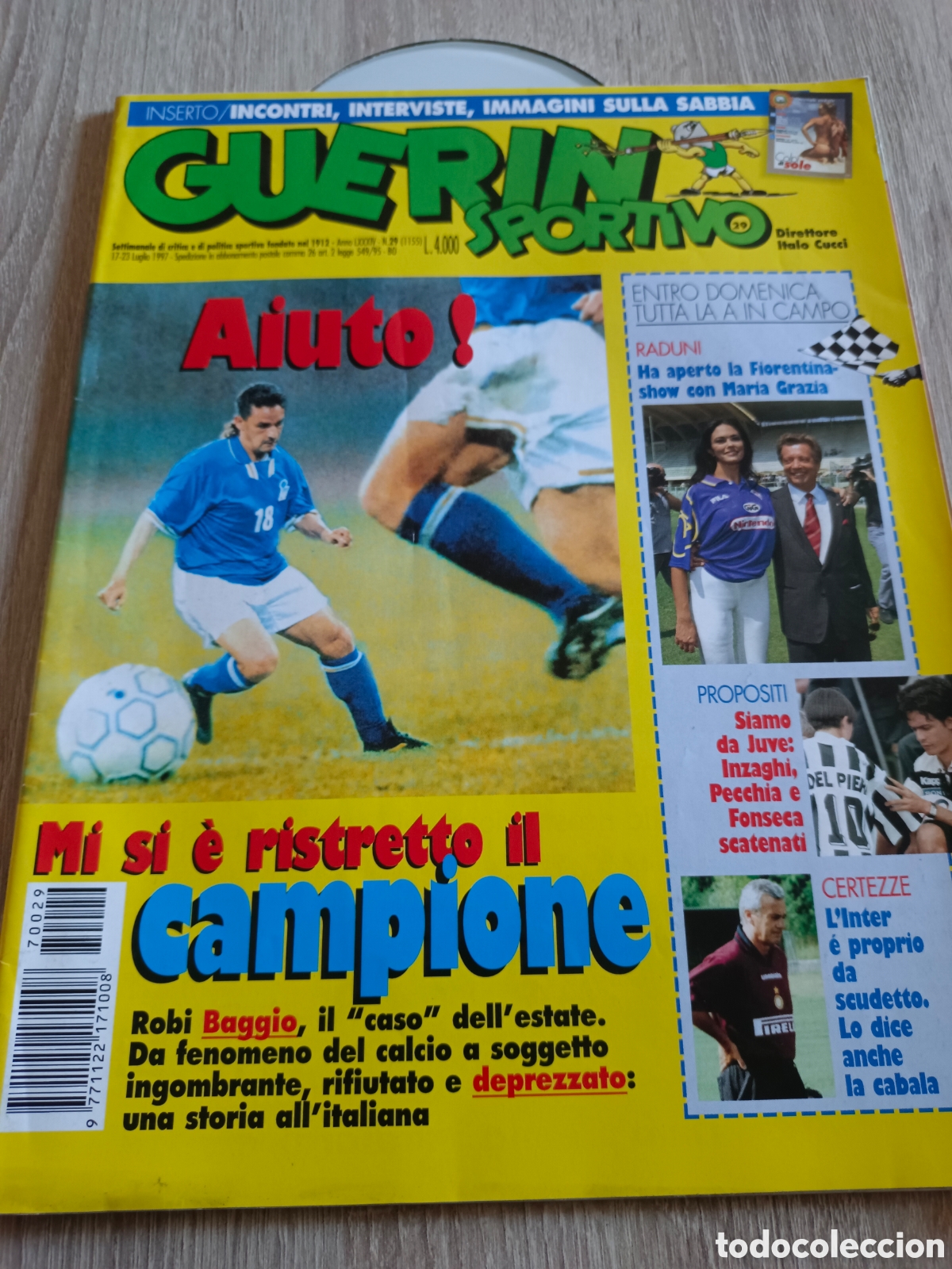 Collezionismo sportivo: REVISTA FUTBOL ITALIA GUERIN SPORTIVO.N&deg;29. 1997. 84 PAGINAS. EXCELENTE ESTADO