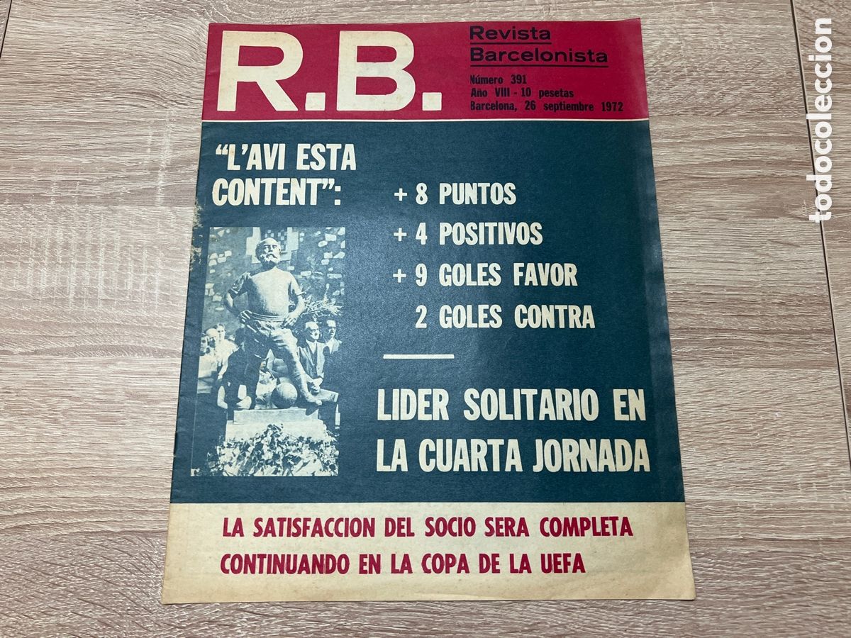 Coleccionismo deportivo: REVISTA R.B N 391 ( SEPTIEMBRE 1972 ) OPORTO - FC BARCELONA BETIS