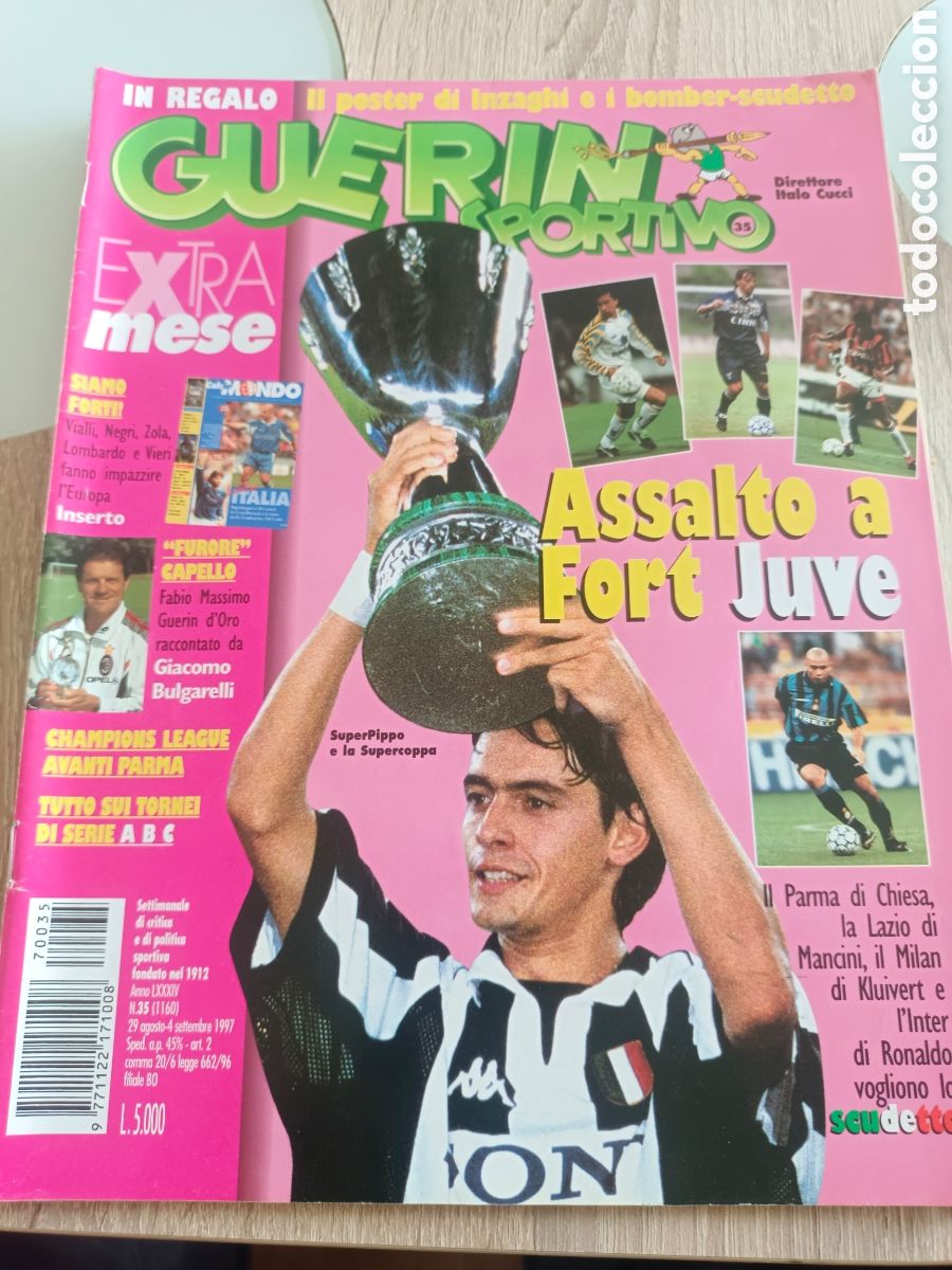Sports collectibles: REVISTA FUTBOL ITALIA GUERIN SPORTIVO.N&deg;35. EXTRA MES 1997. 100 PAGINAS. EXCELENTE ESTADO.SIN POSTER