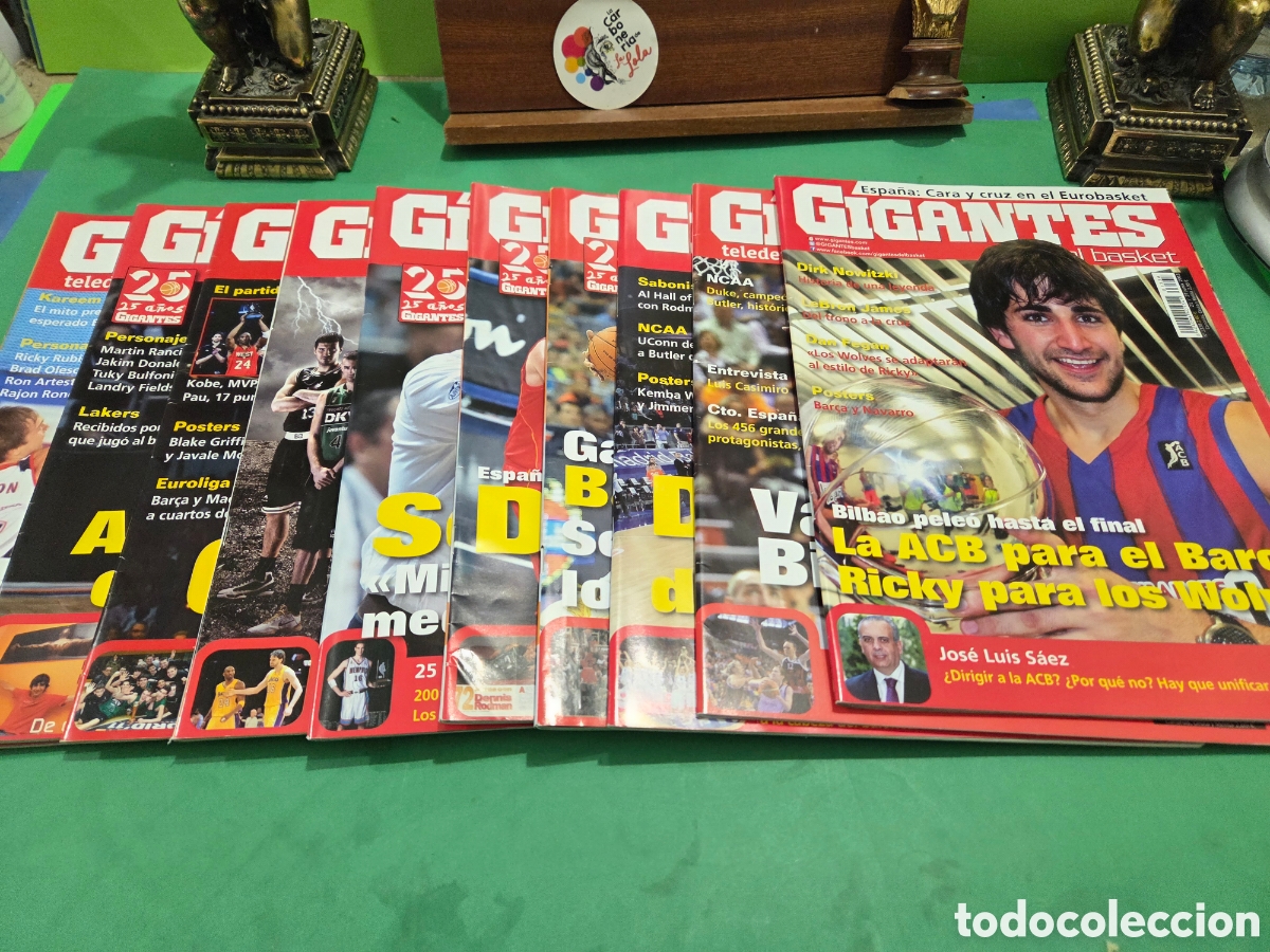 Sports collectibles: LOTE DE 10 REVISTAS..&rdquo;&rdquo;GIGANTES DEL BASKET&rdquo;&rdquo;....2010/2011...
