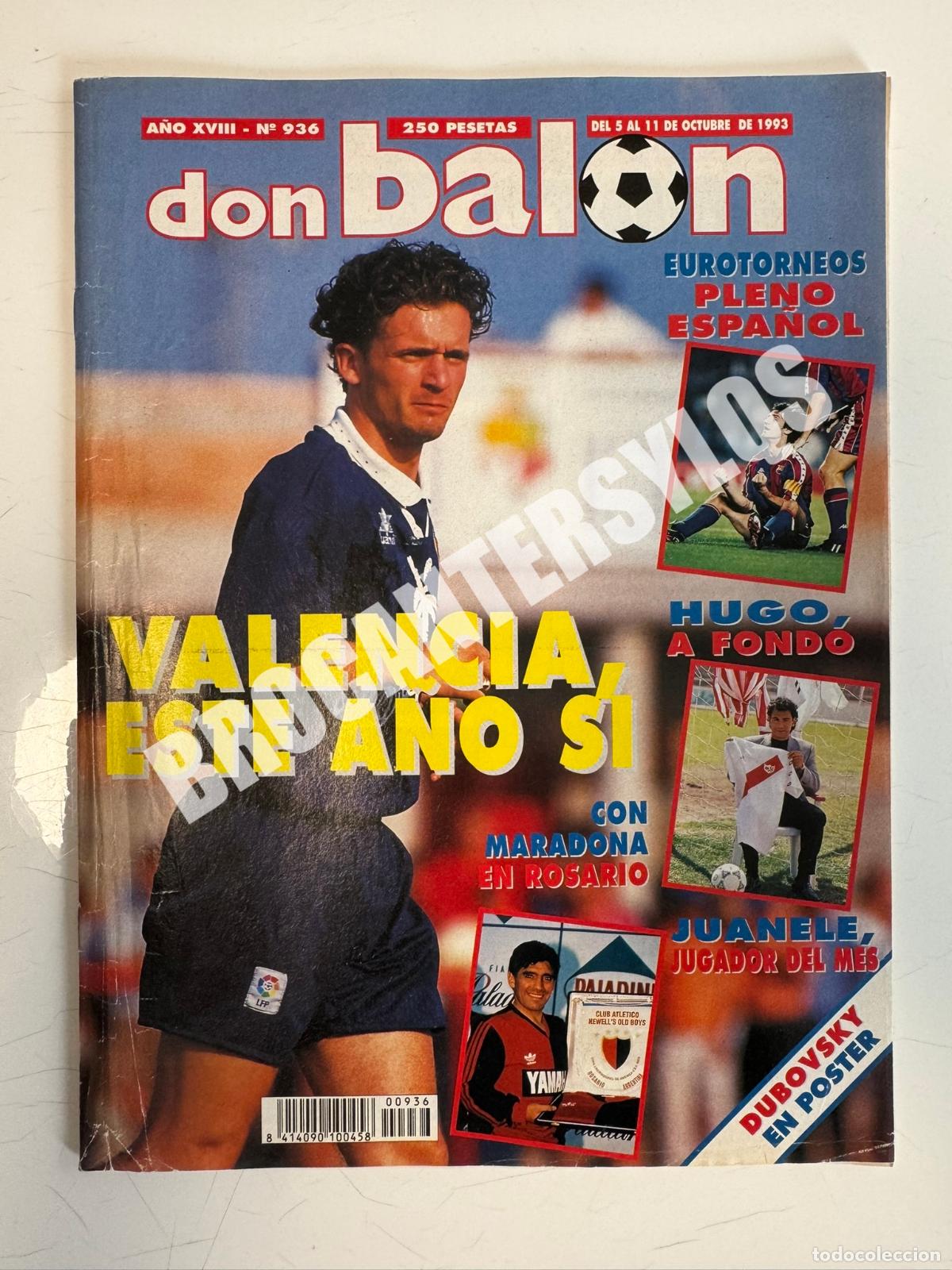 Coleccionismo deportivo: DON BALON N&ordm;936 (1993) &ndash; P&oacute;ster de Dubovsky incluido