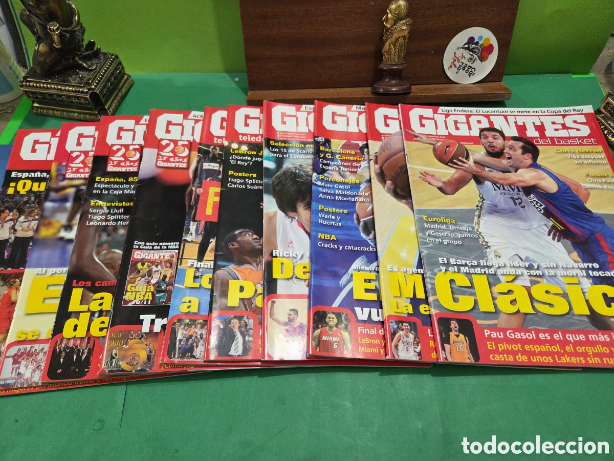 Coleccionismo deportivo: LOTE DE 10 REVISTAS..&rdquo;&rdquo;GIGANTES DEL BASKET&rdquo;&rdquo;...2010..11..12..