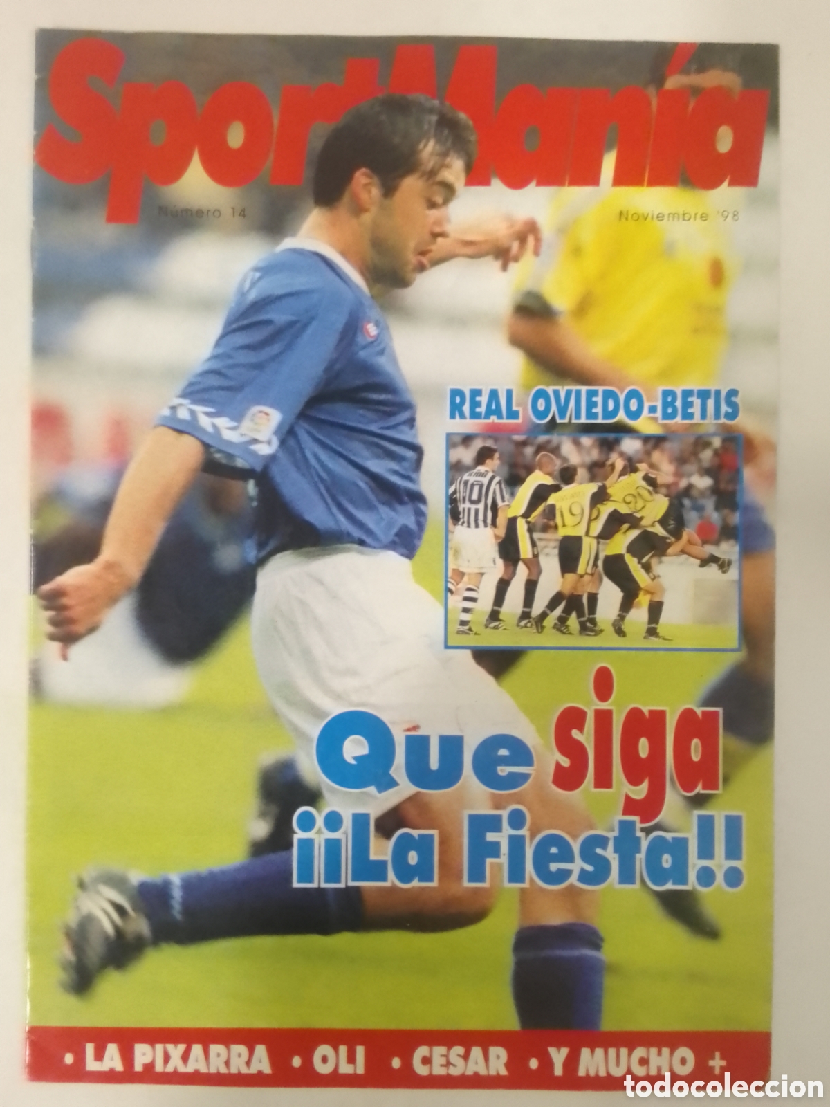 Coleccionismo deportivo: Revista SportMan&iacute;a n&deg; 14 Noviembre '98 Real Oviedo - Betis.