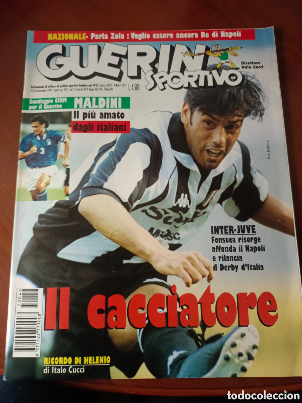 Coleccionismo deportivo: REVISTA FUTBOL ITALIA GUERIN SPORTIVO.N&deg;46.1997. 100 PAGINAS. EXCELENTE ESTADO