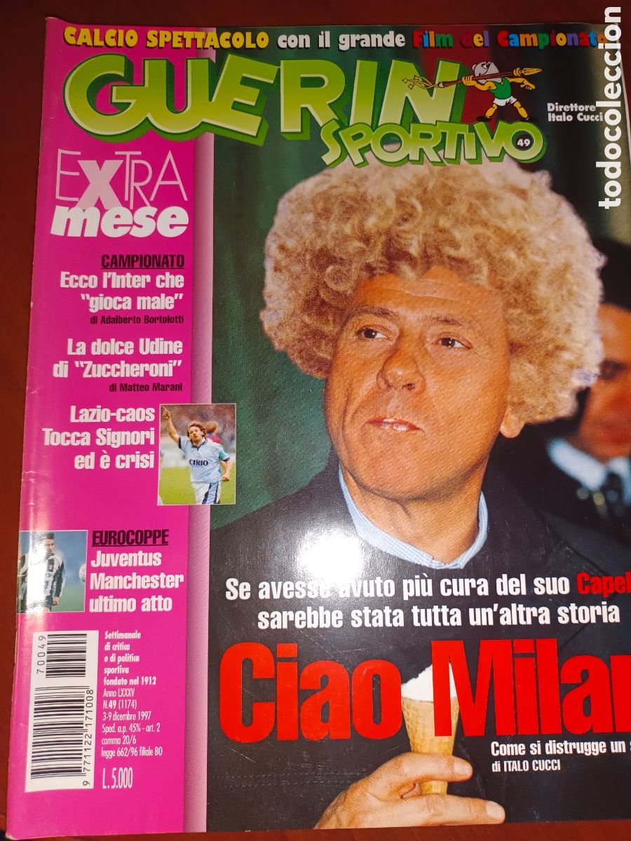 Collezionismo sportivo: REVISTA FUTBOL ITALIA GUERIN SPORTIVO.N&deg;49 1997. EXTRA MES. 130 PAGINAS. EXCELENTE ESTADO