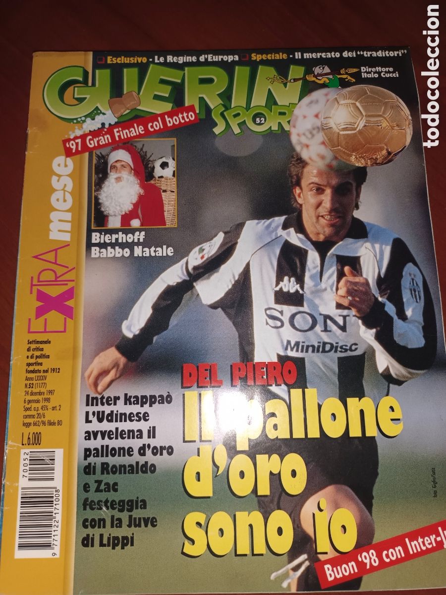 Sammelleidenschaft Sport: REVISTA FUTBOL ITALIA GUERIN SPORTIVO.N&deg;52 1997. EXTRA MES 130 PAGINAS. EXCELENTE ESTADO.