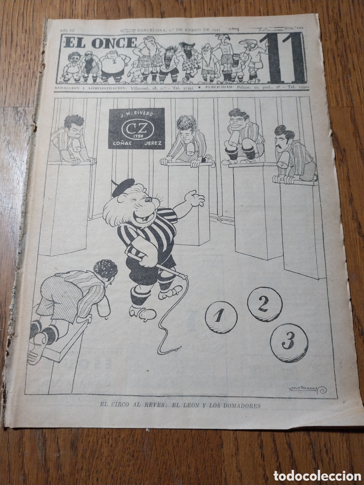 Collezionismo sportivo: EL ONCE 1947 SABADELL 3 VALENCIA 0 . V&Aacute;ZQUEZ SABADELL NAVARRO II BARCELONA .UNA DE ARBITROS