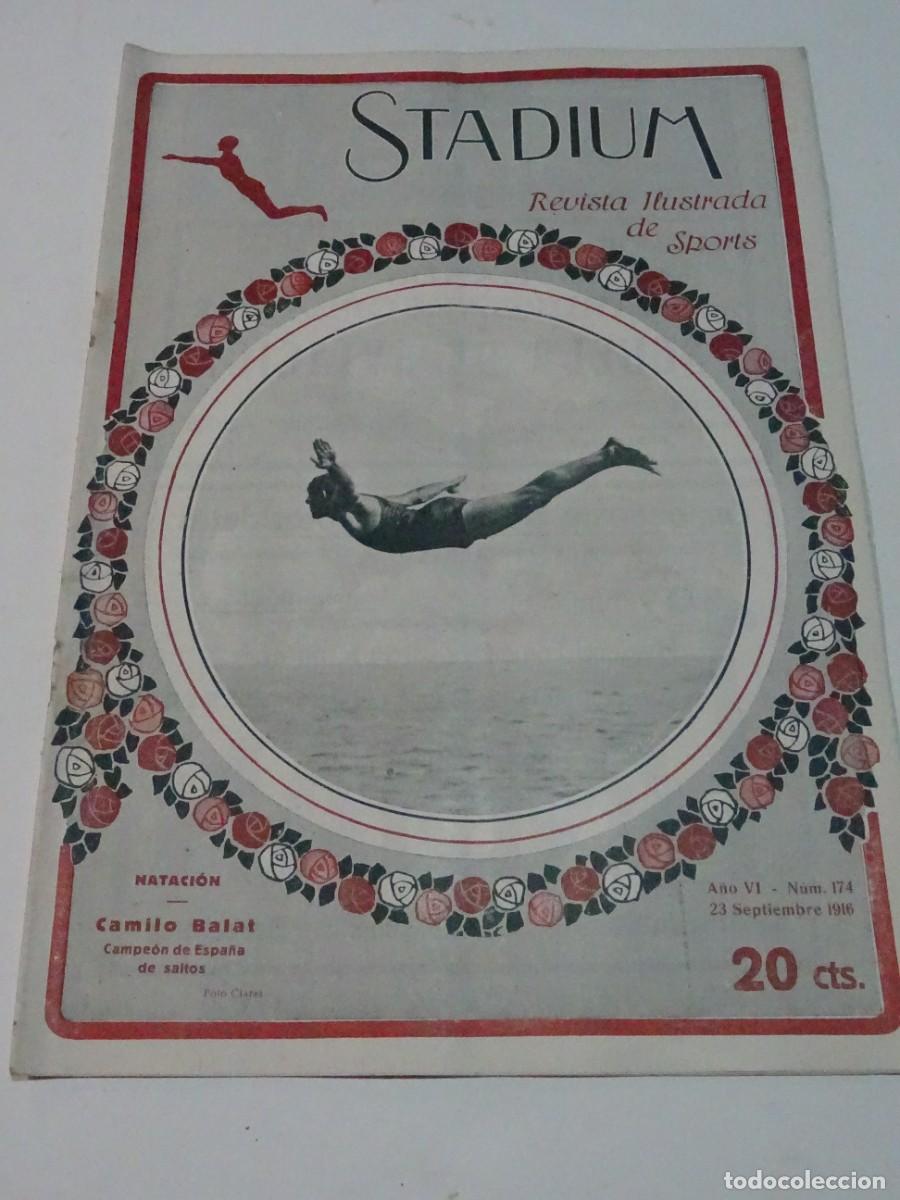 Coleccionismo deportivo: STADIUM A&Ntilde;O VI N.174 SEPTIEMBRE 1916 NATACI&Oacute;N CAMILO BALAT - CAMPEONATOS DE ESPA&Ntilde;A DE NATACI&Oacute;N