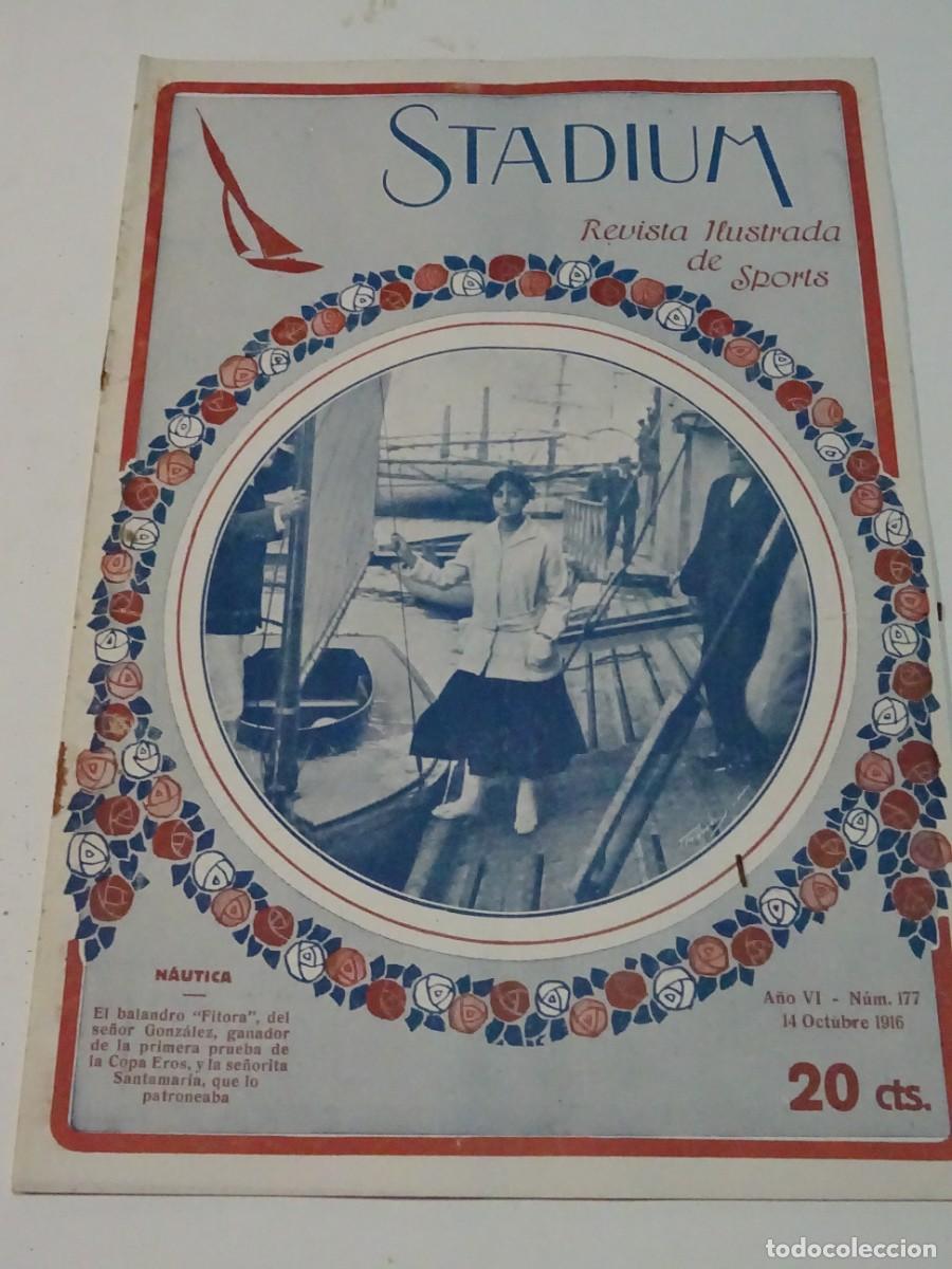 Coleccionismo deportivo: STADIUM A&Ntilde;O VI N.177 OCTUBRE 1916 REAL MOTO CLUB CATALU&Ntilde;A - F&Uacute;TBOL FC BARCELONA / RC FORTUNA