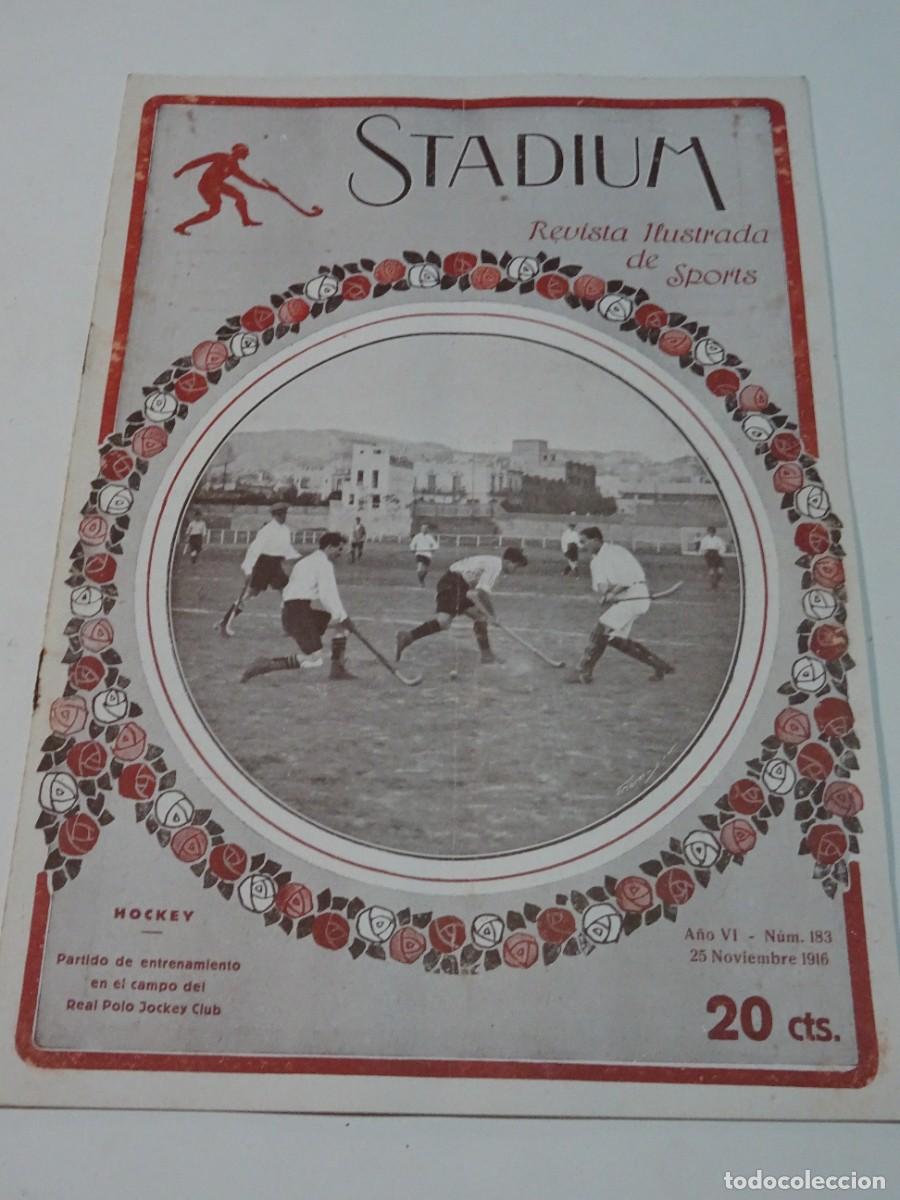 Coleccionismo deportivo: STADIUM A&Ntilde;O VI N.183 NOVIEMBRE 1916 A CAZA DE GAMUZAS - F&Uacute;TUBOL SABADELL / ATHLETIC