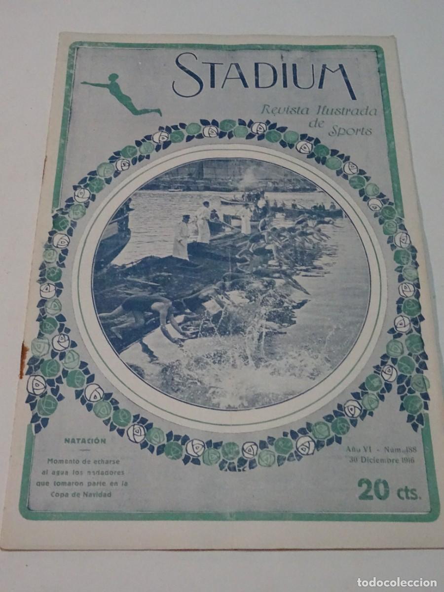 Sports collectibles: STADIUM A&Ntilde;O VI N.188 DICIEMBRE 1916 AUTOMOVIL ELIZALDE 15-20 HP - FC BARCELONA / BASILEA