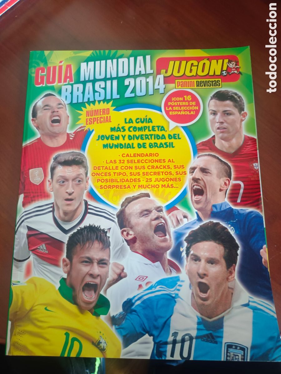 Sports collectibles: EXTRA JUGON GUIA MUNDIAL BRASIL 2014. 98 PAGINAS. EXCELENTE ESTADO.