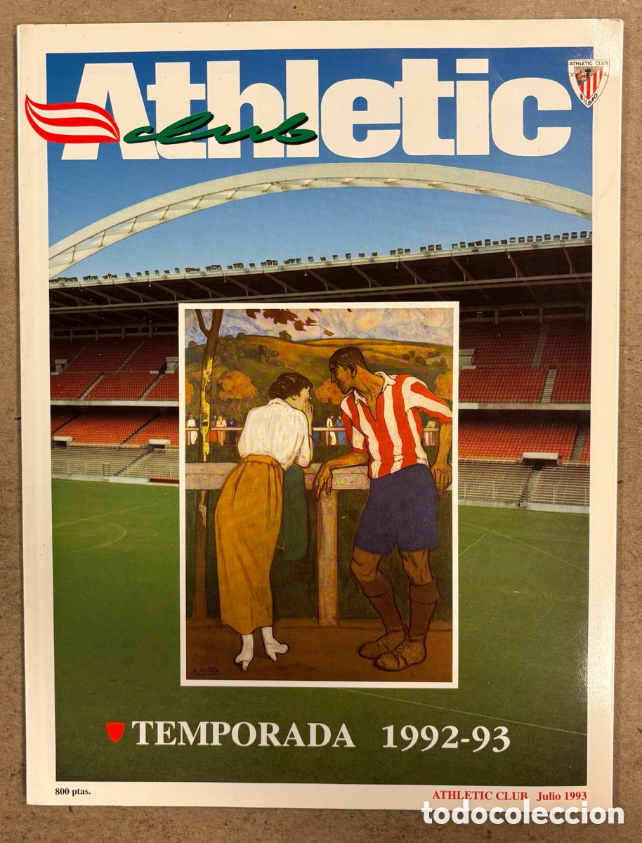 Collezionismo sportivo: ATHLETIC CLUB TEMPORADA 1992-93. REVISTA EDITADA POR EL ATHLETIC CLUB DE BILBAO.