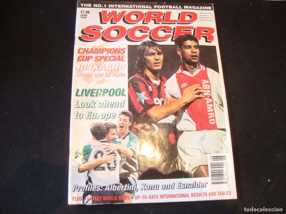 Coleccionismo deportivo: REVISTA WORLD SOCCER FUTBOL JUNE 1995 INGLES