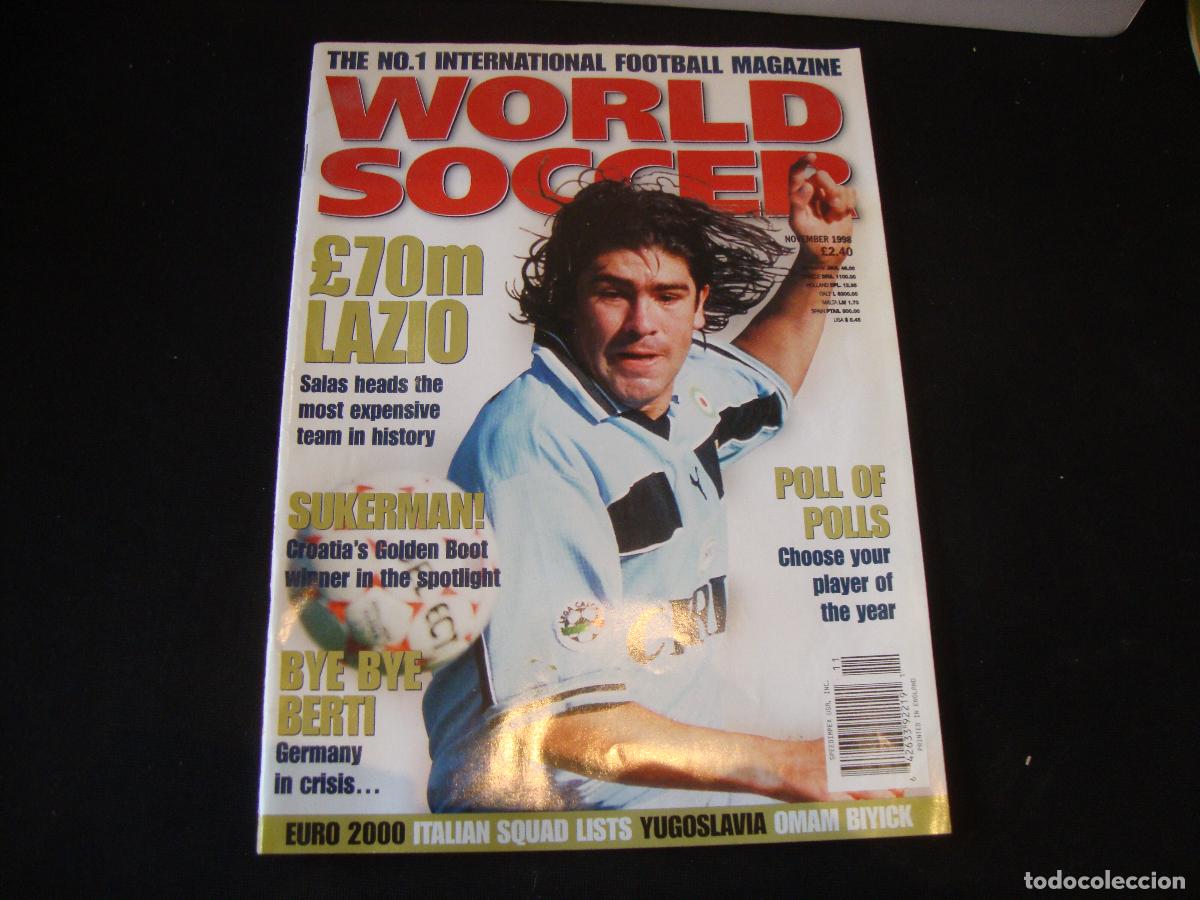 Coleccionismo deportivo: REVISTA WORLD SOCCER FUTBOL NOVEMBER 1998 INGLES