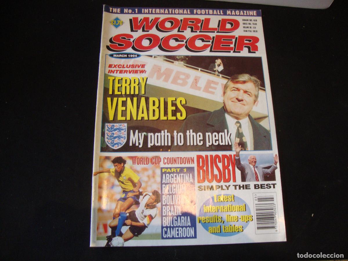 Collezionismo sportivo: REVISTA WORLD SOCCER FUTBOL MARCH 1994 INGLES