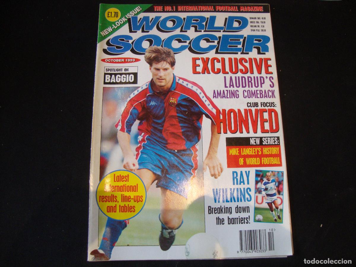 Collezionismo sportivo: REVISTA WORLD SOCCER FUTBOL OCTOBER 1993 INGLES