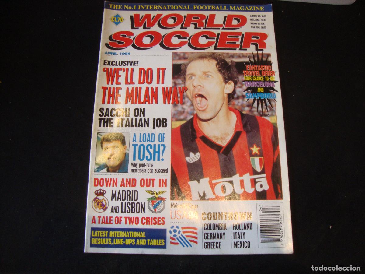 Collezionismo sportivo: REVISTA WORLD SOCCER FUTBOL APRIL 1994 INGLES
